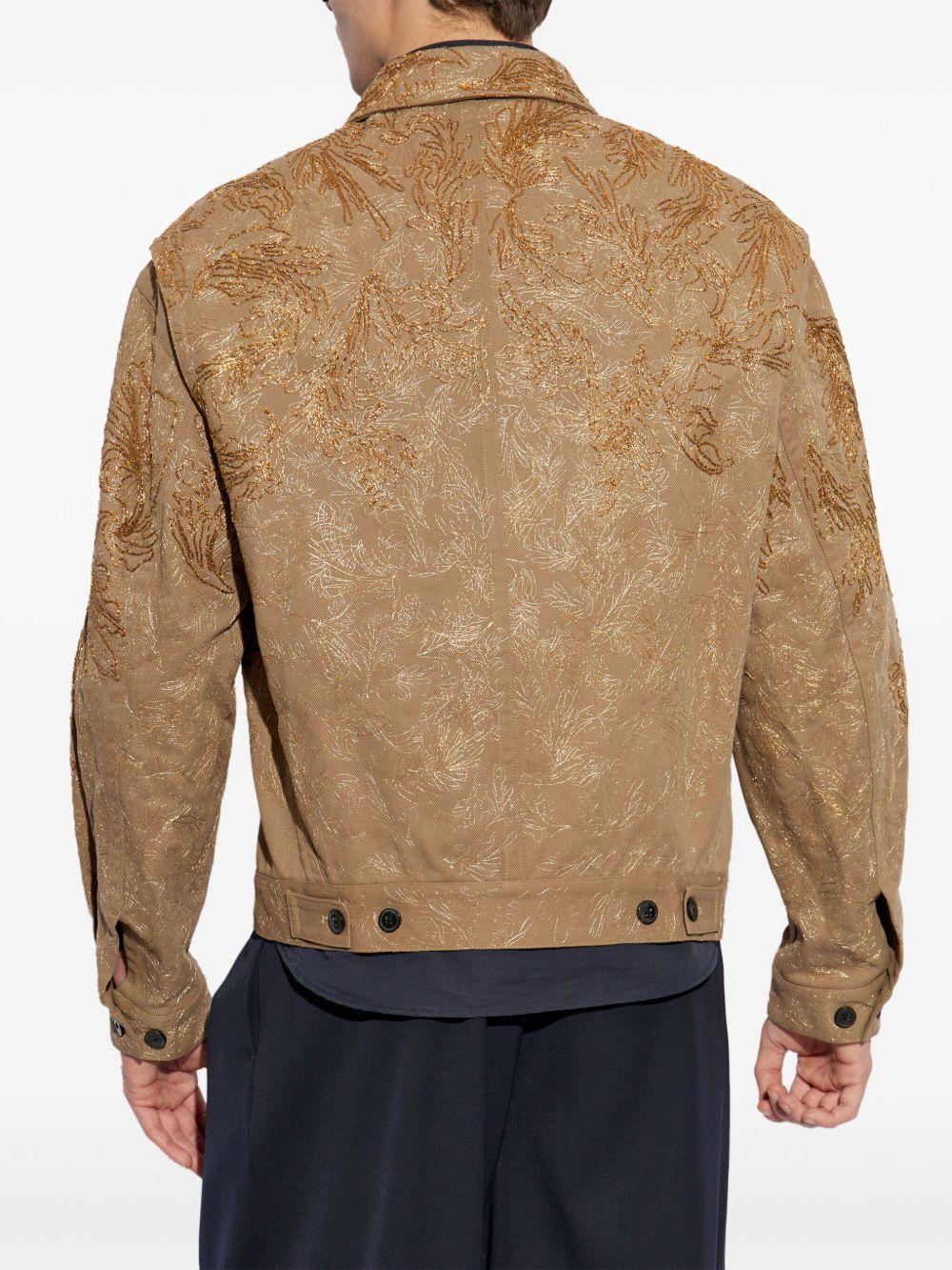 Giacca con decorazioni ricamate 2510205421046 811 TAUPE DRIES VAN NOTEN 