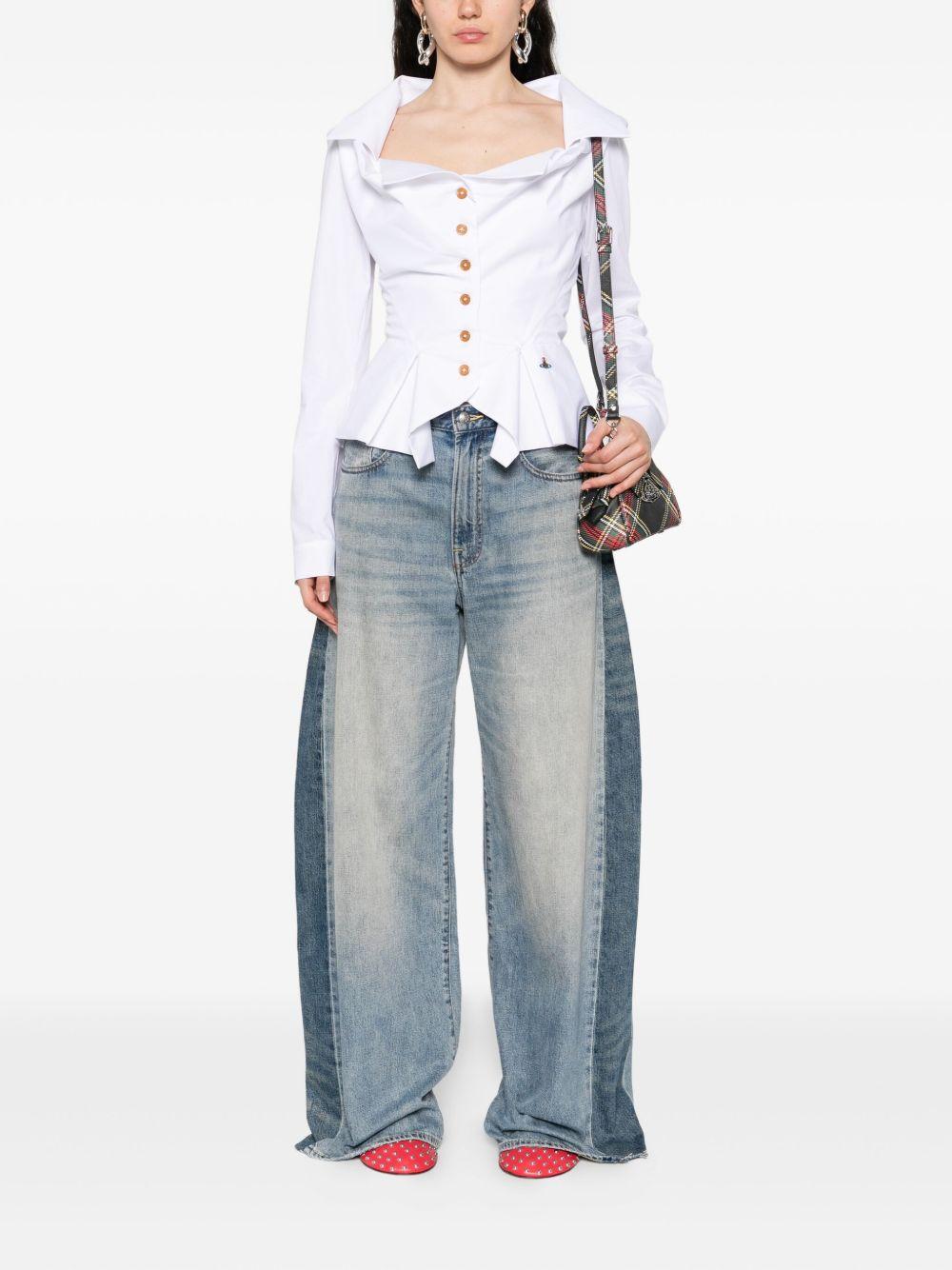 Monday Shirt 15010061W009Q A401 WHITE VIVIENNE WESTWOOD 