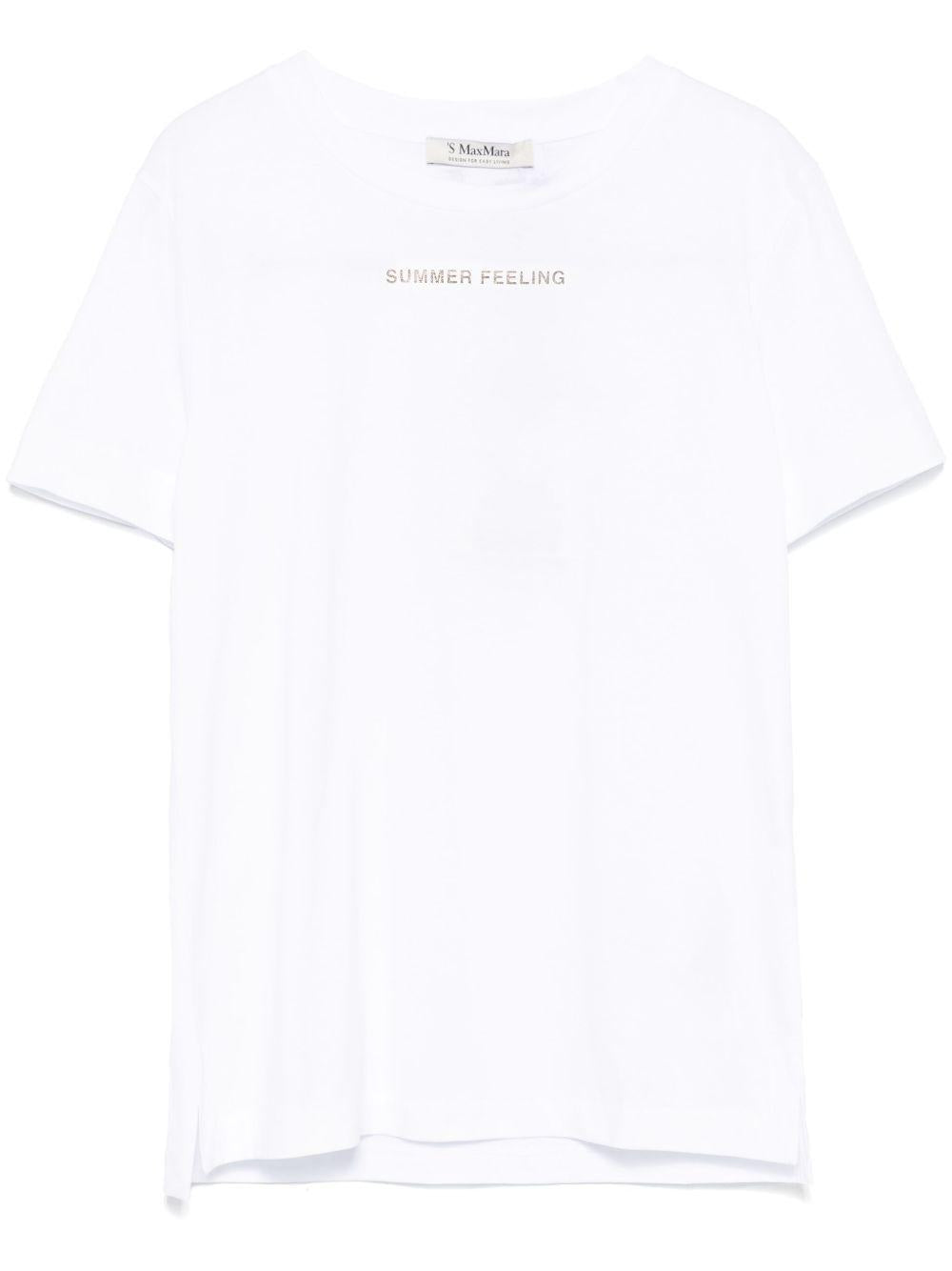T-shirt Lusso LUSSO 001 WHITE S MAX MARA 