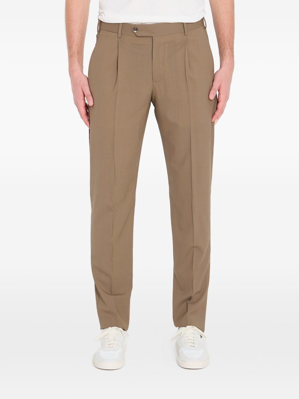 Pantaloni Union in lana vergine COZSUFZA0CL1ZI56 0130 NOCCIOLA PT TORINO 