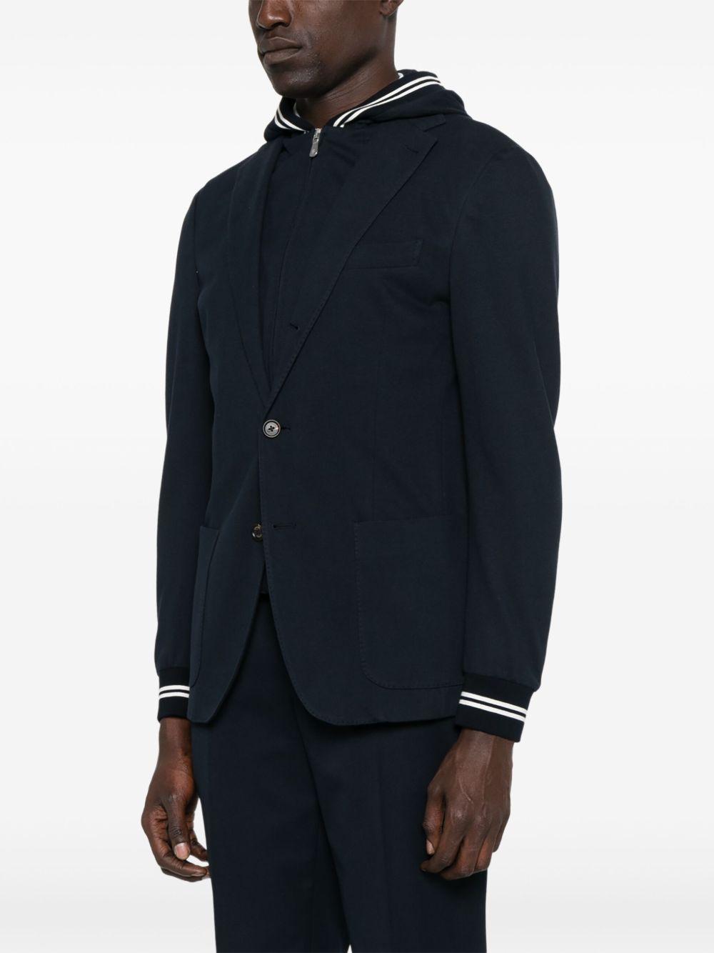 Blazer con cappuccio K70GIAK01BTCRNTES0K0 11 BLUE ELEVENTY 