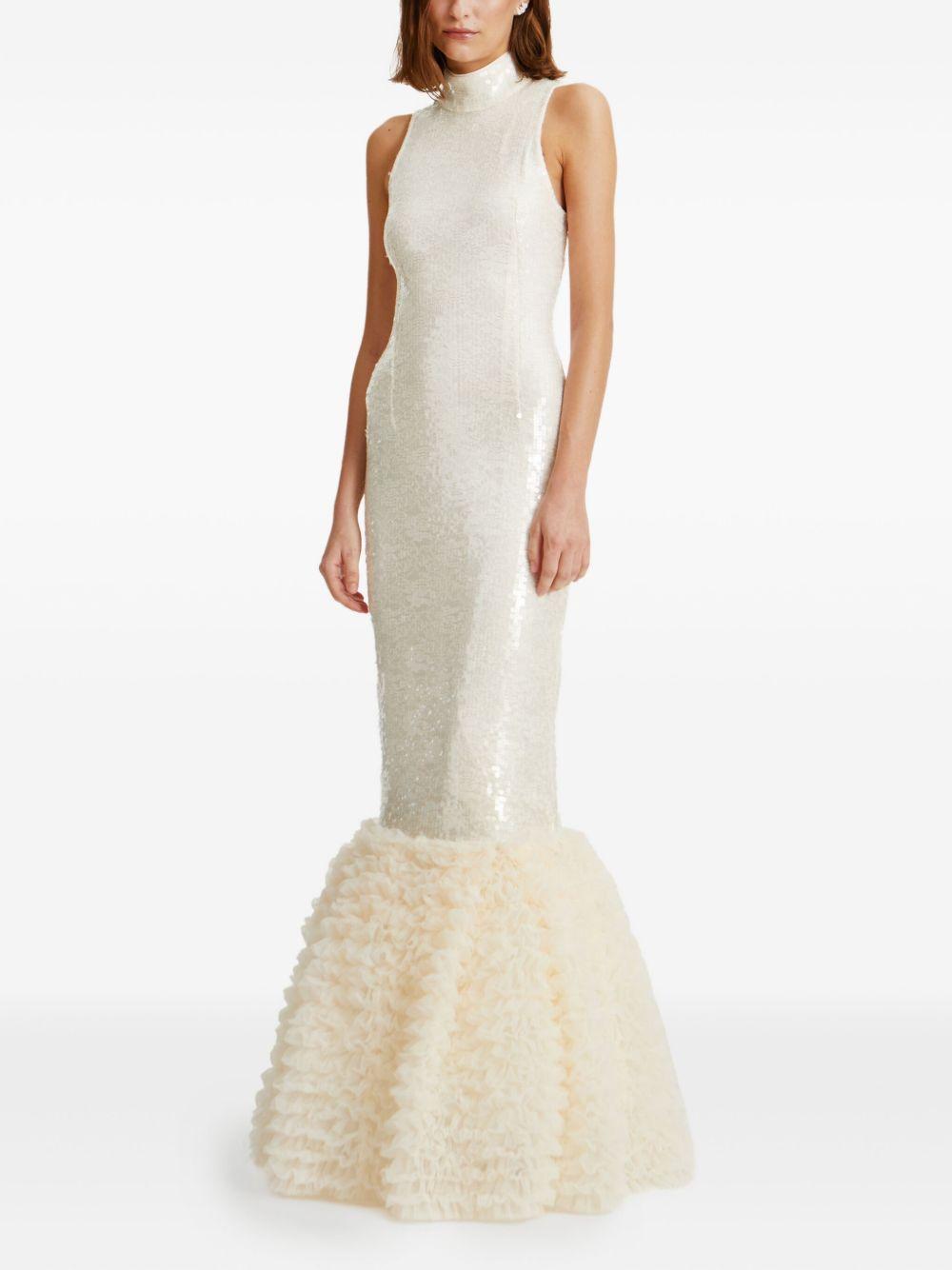 Sequins Maxi Dress 114676857 857 EGRET ROTATE 