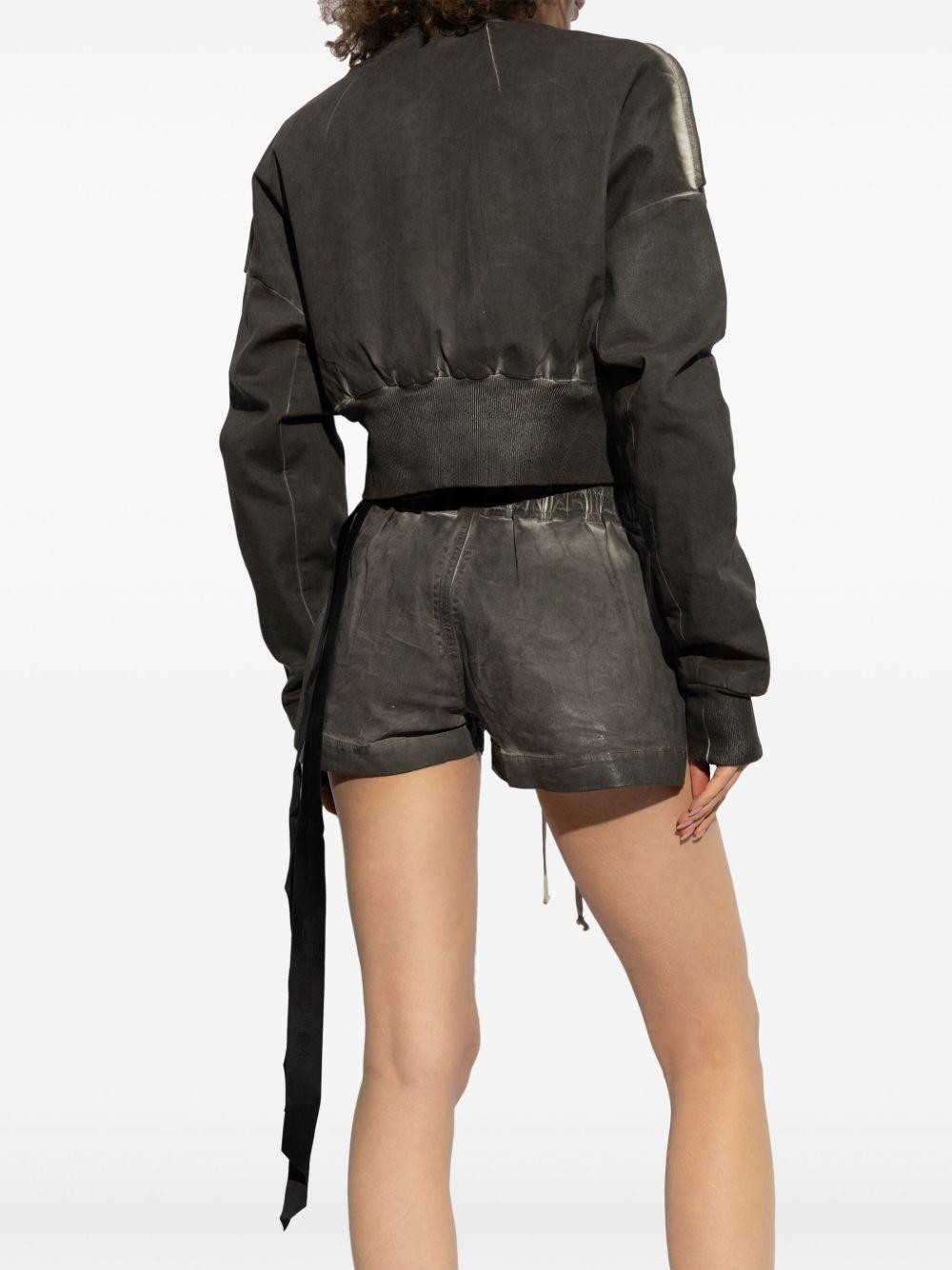 Flight JKT Cropped Jacket DS01E3719SCF 78 DARKDUST RICK OWENS DRKSHDW 