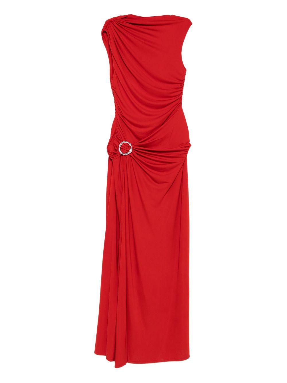 Blaine Jersey Gown 4251073D CRIMSON SIMKHAI 