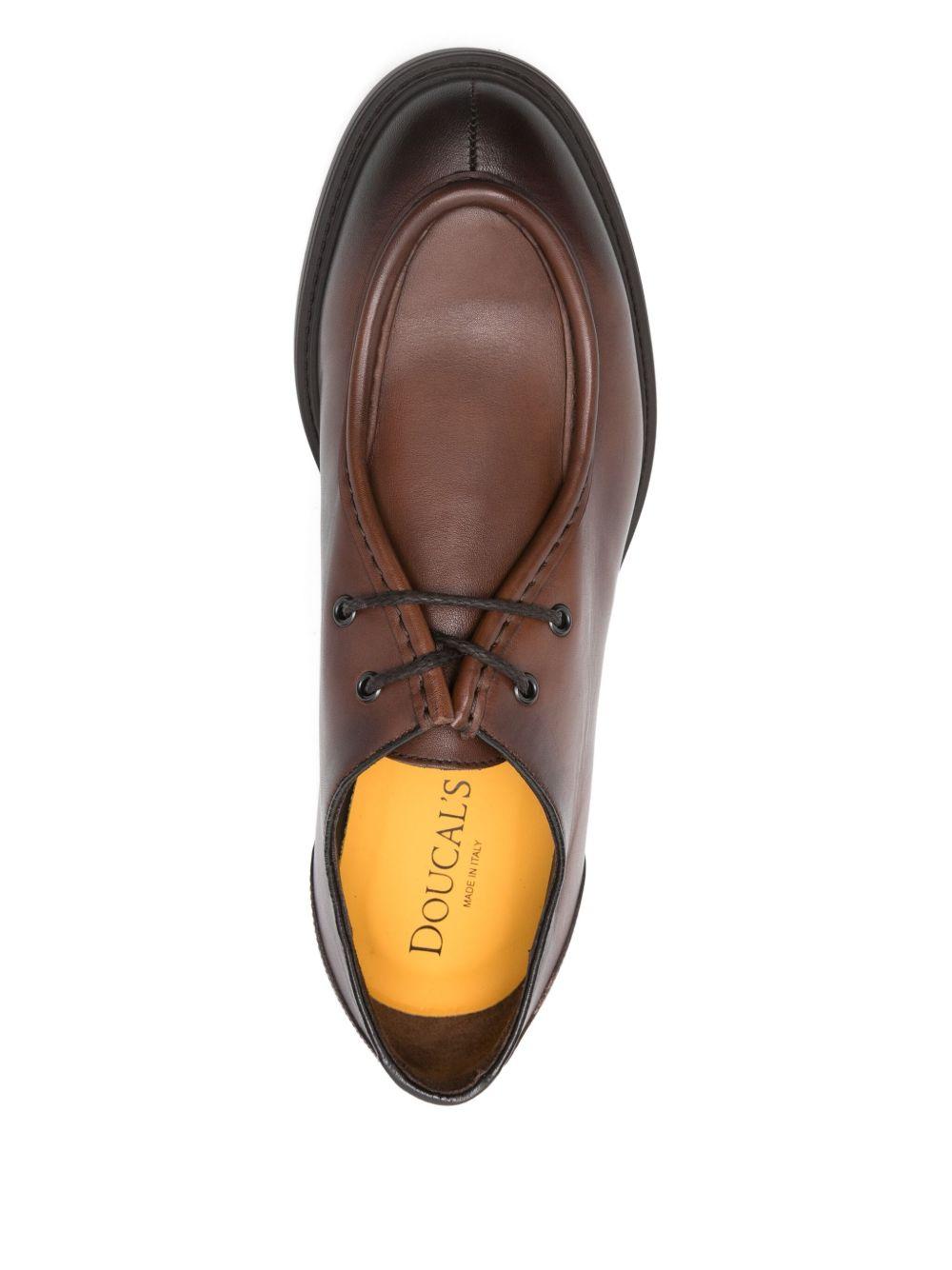 Stringata Derby a Due Fori in Pelle e Suede Cacao DU3504RALPUF259TM04 MARRONE DOUCAL`S 