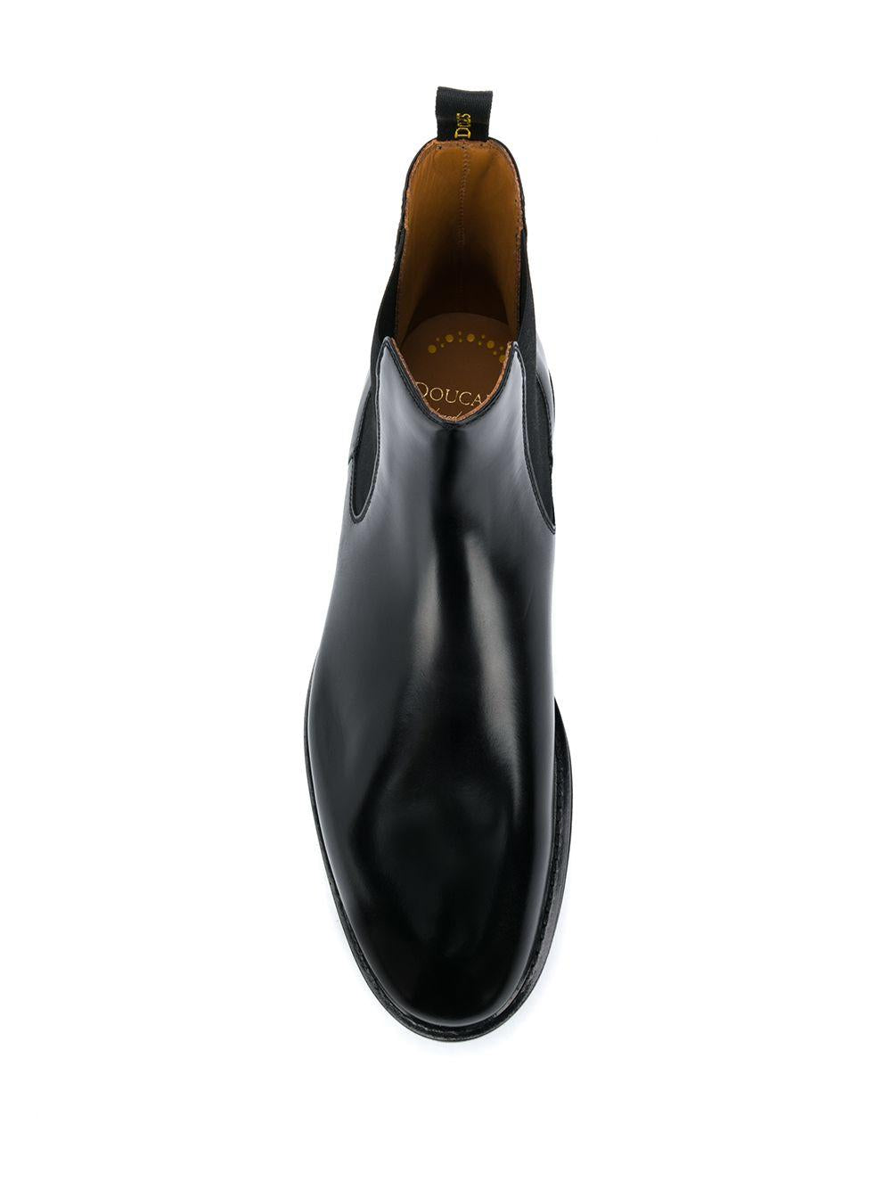 Stivaletto in pelle nera DU1343GENOUF007NN00 HORSE DOUCAL`S 