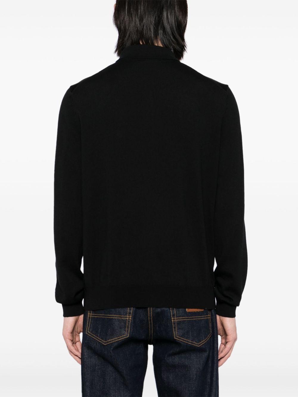 Maglione stile polo 50476357 001 BLACK BOSS 