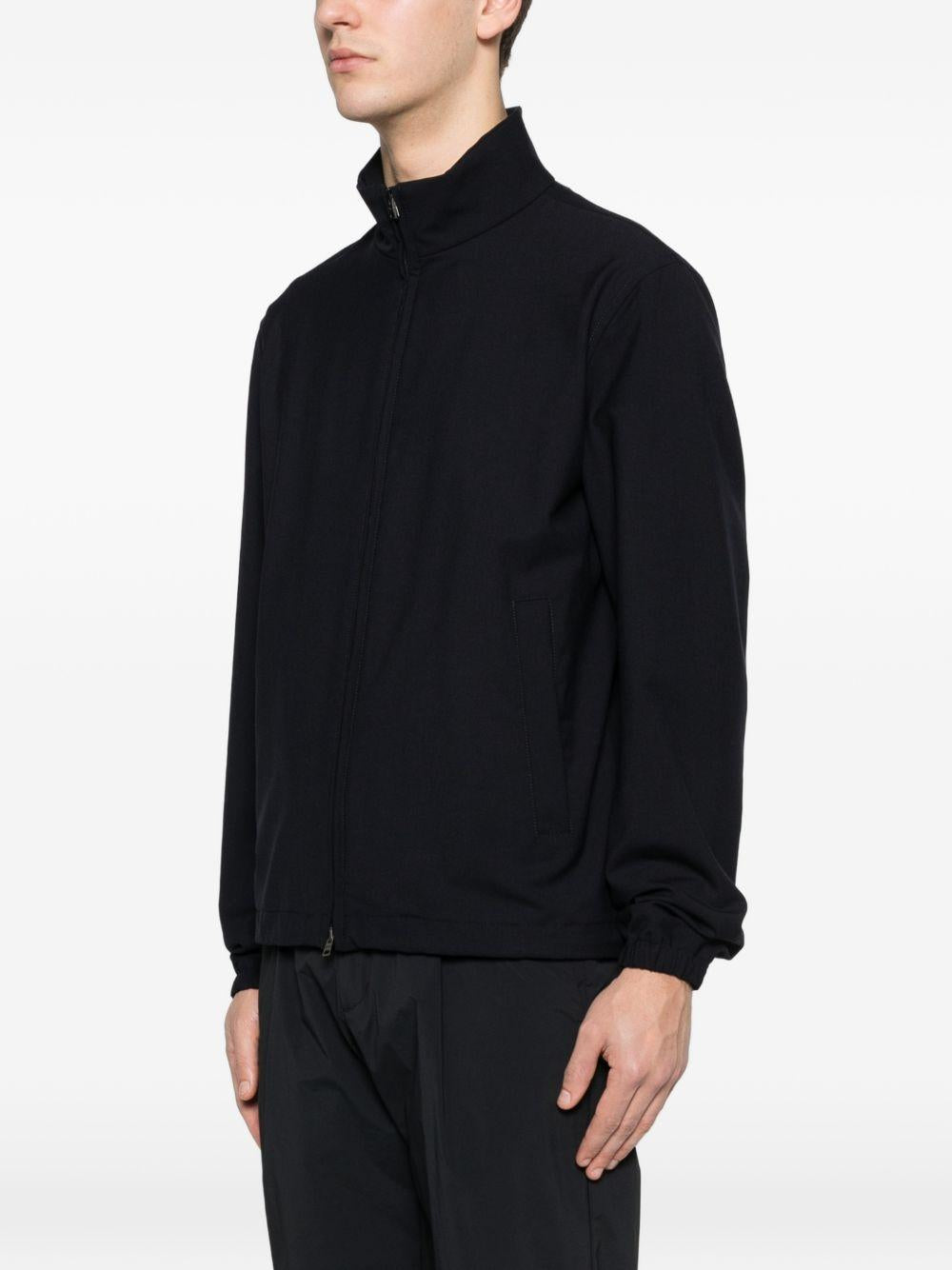 GIACCA CON ZIP IN LIGHT STRETCH WOOLY GI000660U12808Z 9200 BLUE NAVY HERNO 