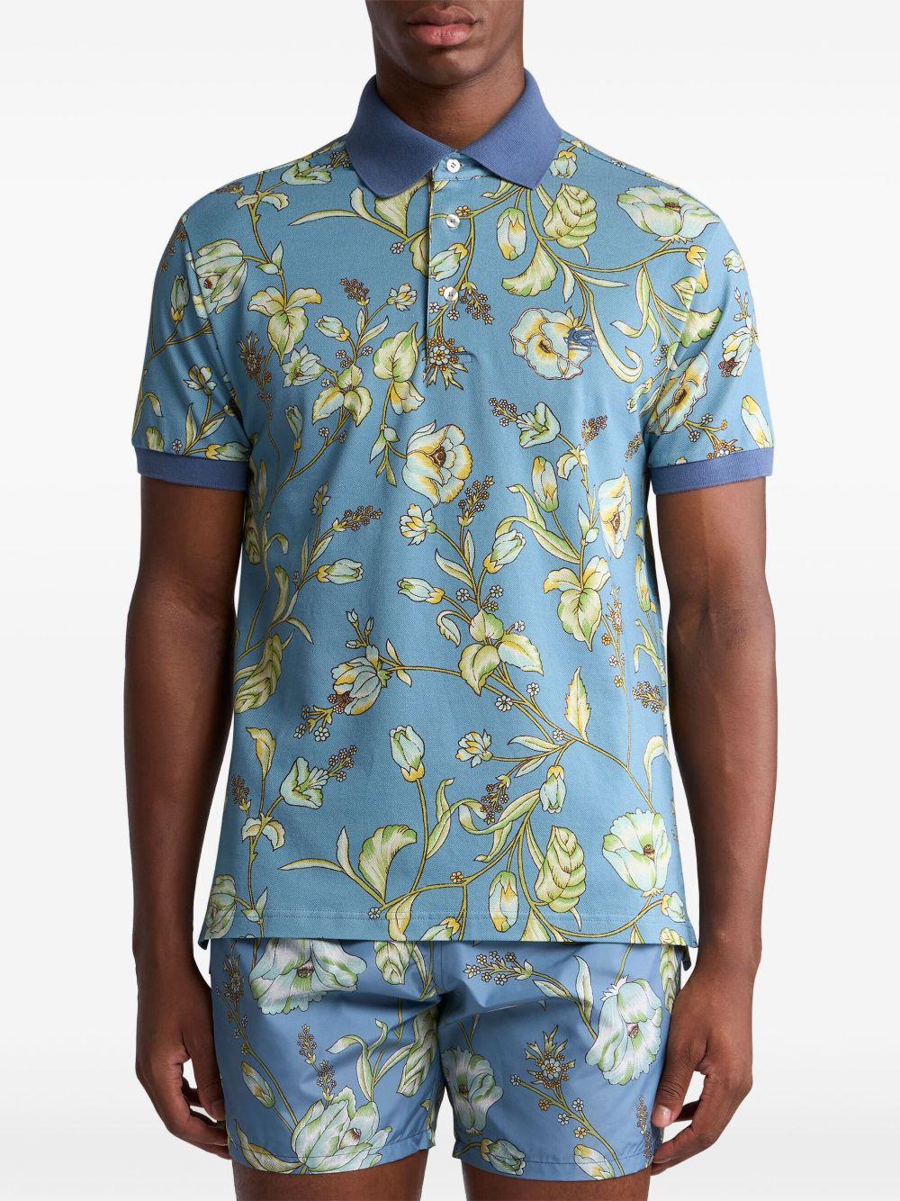 Polo con stampa floreale MRMD0004AK571 X0880 ETRO 