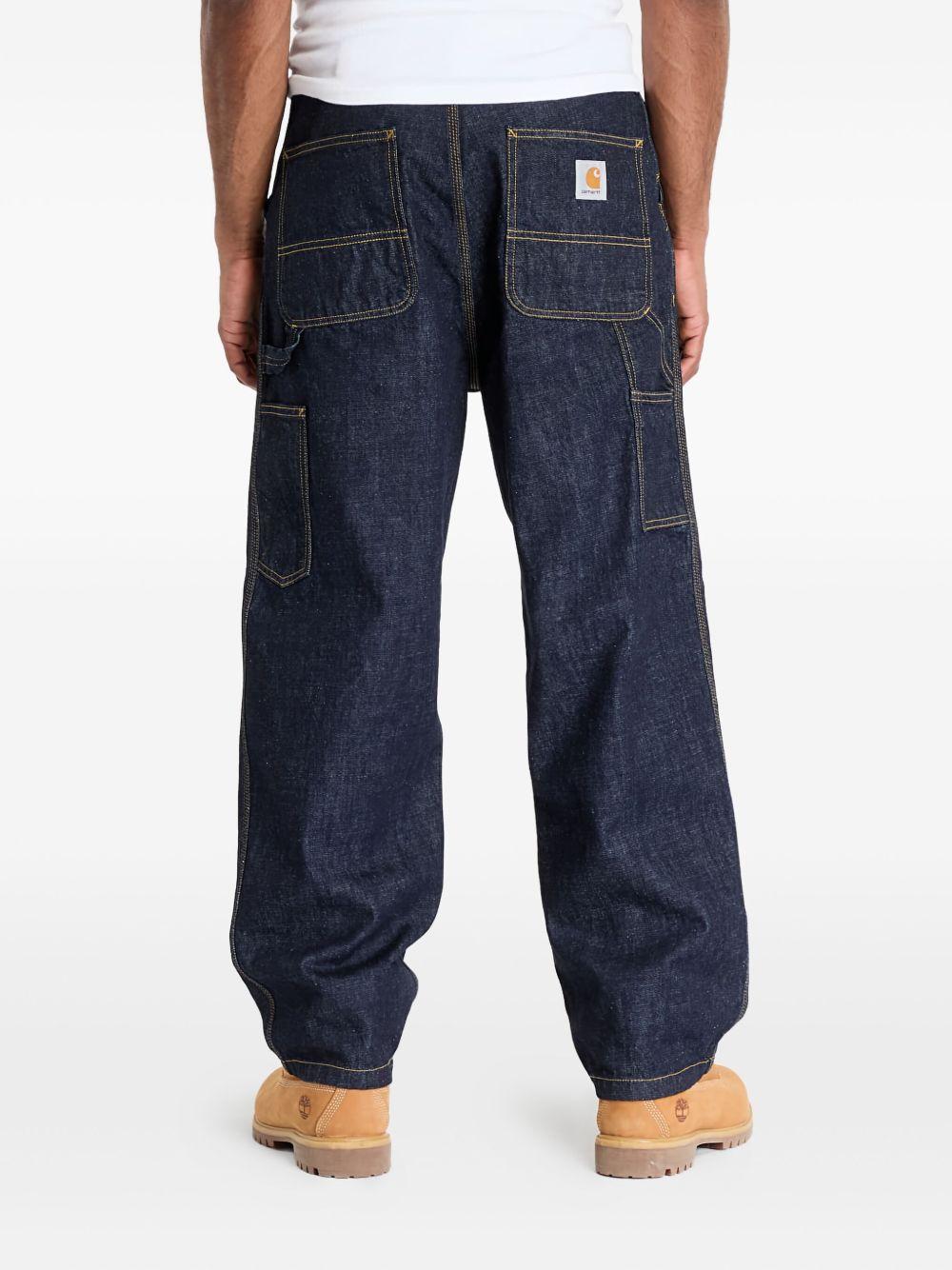 OG Double Knee Pant I034871 0102 BLUE RINSED CARHARTT WIP 