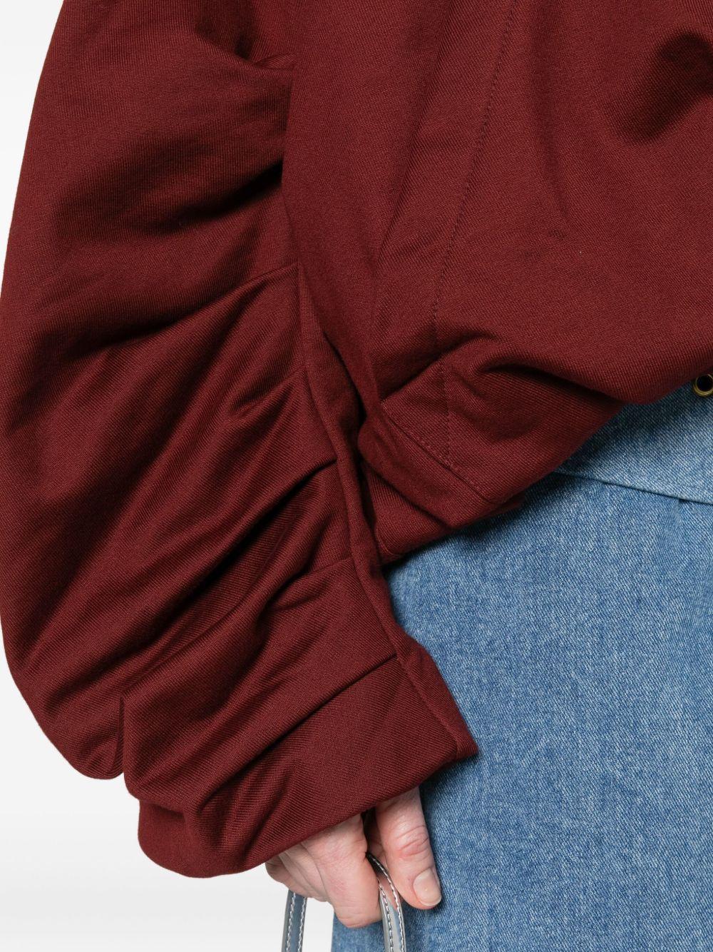 Draped Hoodie HANNETTBIS2611 374 RUBY DRIES VAN NOTEN 