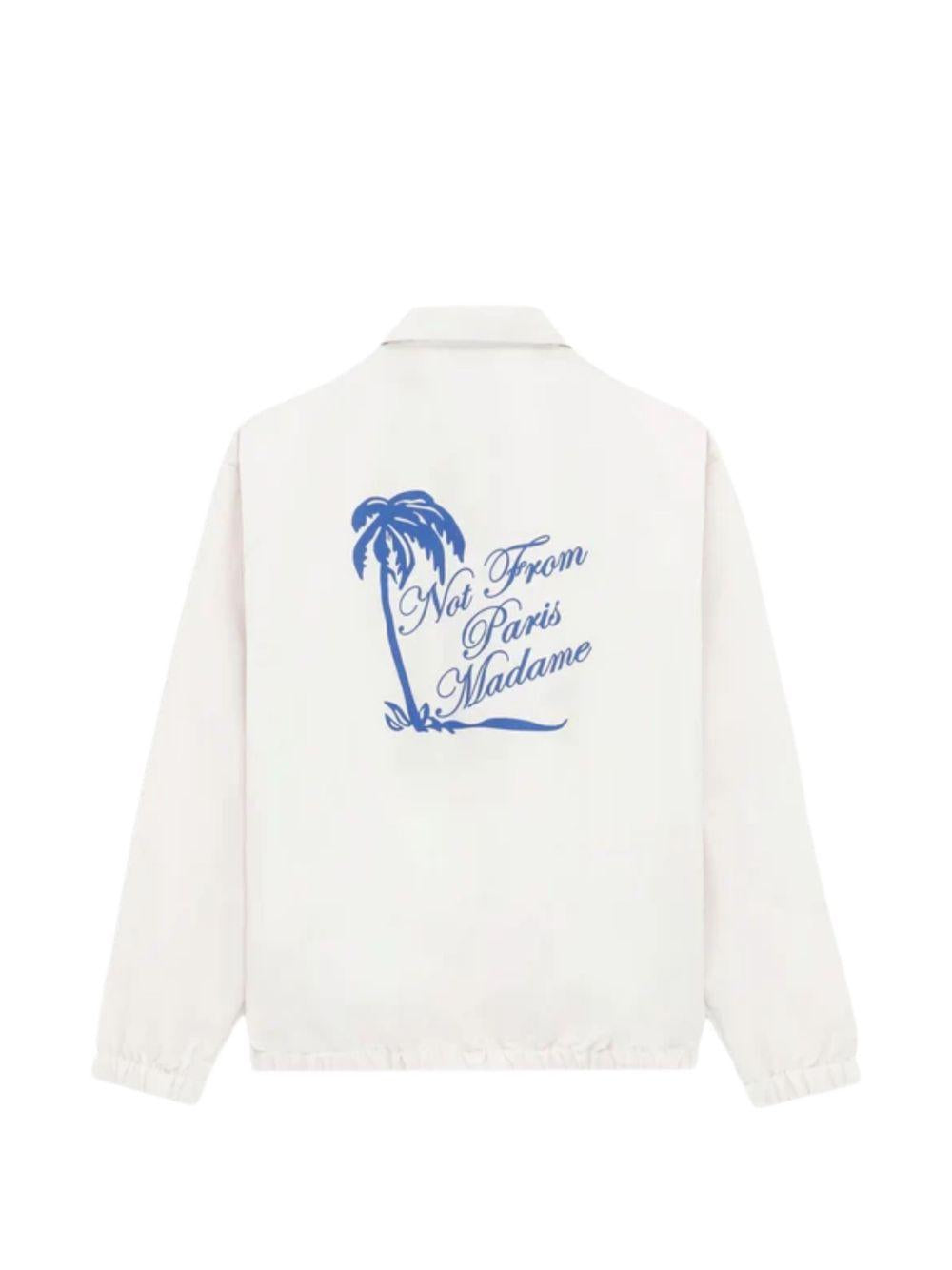 La Veste Slogan Palmier KJT277PA014 OFF WHITE DROLE DE MONSIEUR 