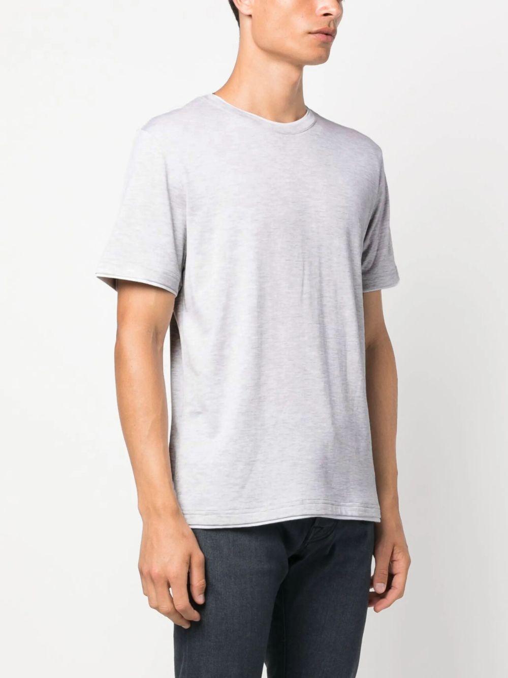 T-Shirt In Cotone X75TSHH04TES0H077 1301 GRIGIO BIANCO ELEVENTY 