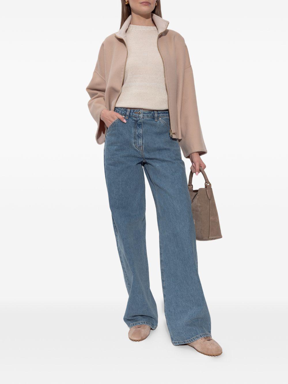 Cappotto boxy in double di lana CTD266F420L736 KASHA FABIANA FILIPPI 