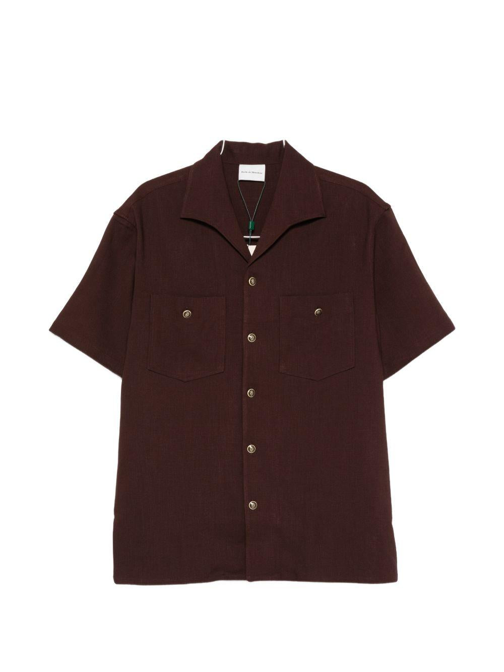Chemise à Poches Viscose KSH254VI029 DARK SAND DROLE DE MONSIEUR 