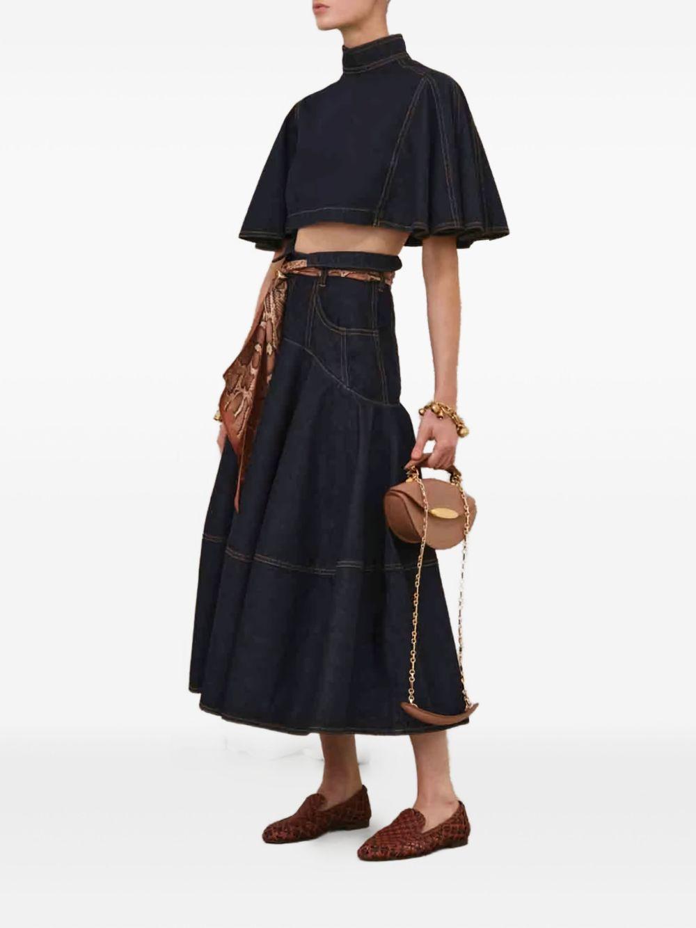 Cappa Corta in Denim Hypnotic 4614TF251 NIGHT SKY ZIMMERMANN 