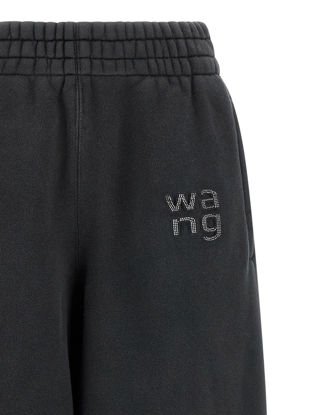 Pantaloni In Felpa Hotfix Logo 4CC1264997 011 WASHED BLACK ALEXANDER WANG 