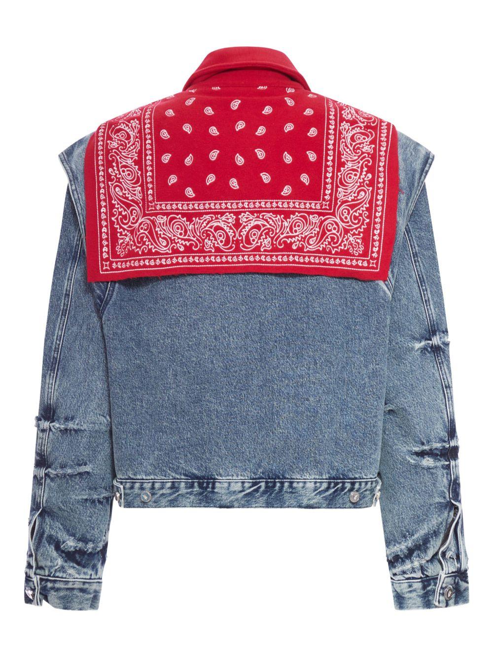 Cape Jacket // Blue DFM09027DF121WHBLU BANDANA DENIM PDF 
