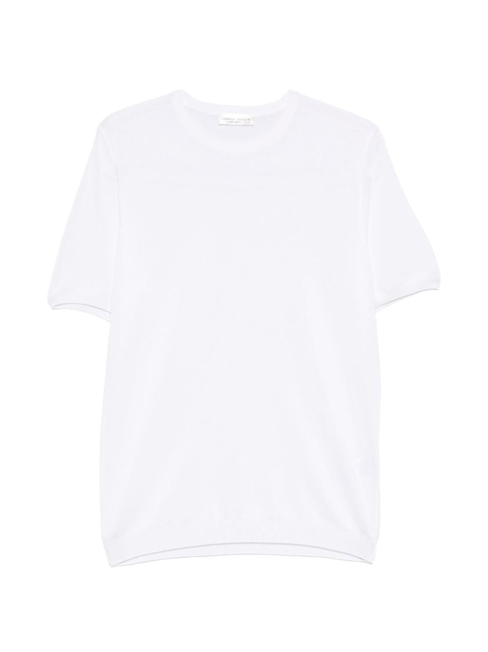 T-shirt girocollo in cotone 261MYA16121 01 NATURAL ROBERTO COLLINA 