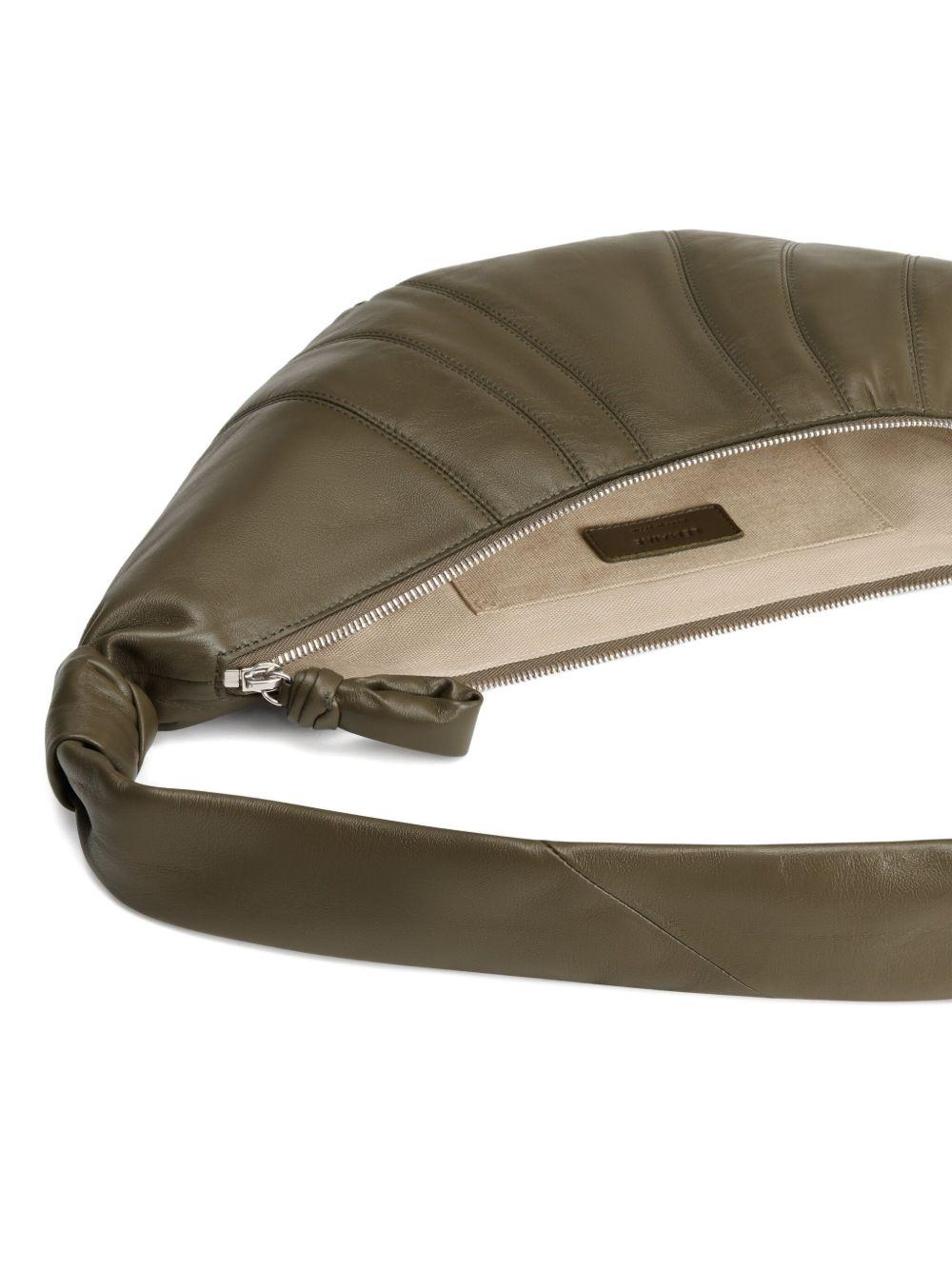 Medium Croissant Bag in Leather BG0001LL095 GR678 DARK KHAKI LEMAIRE 