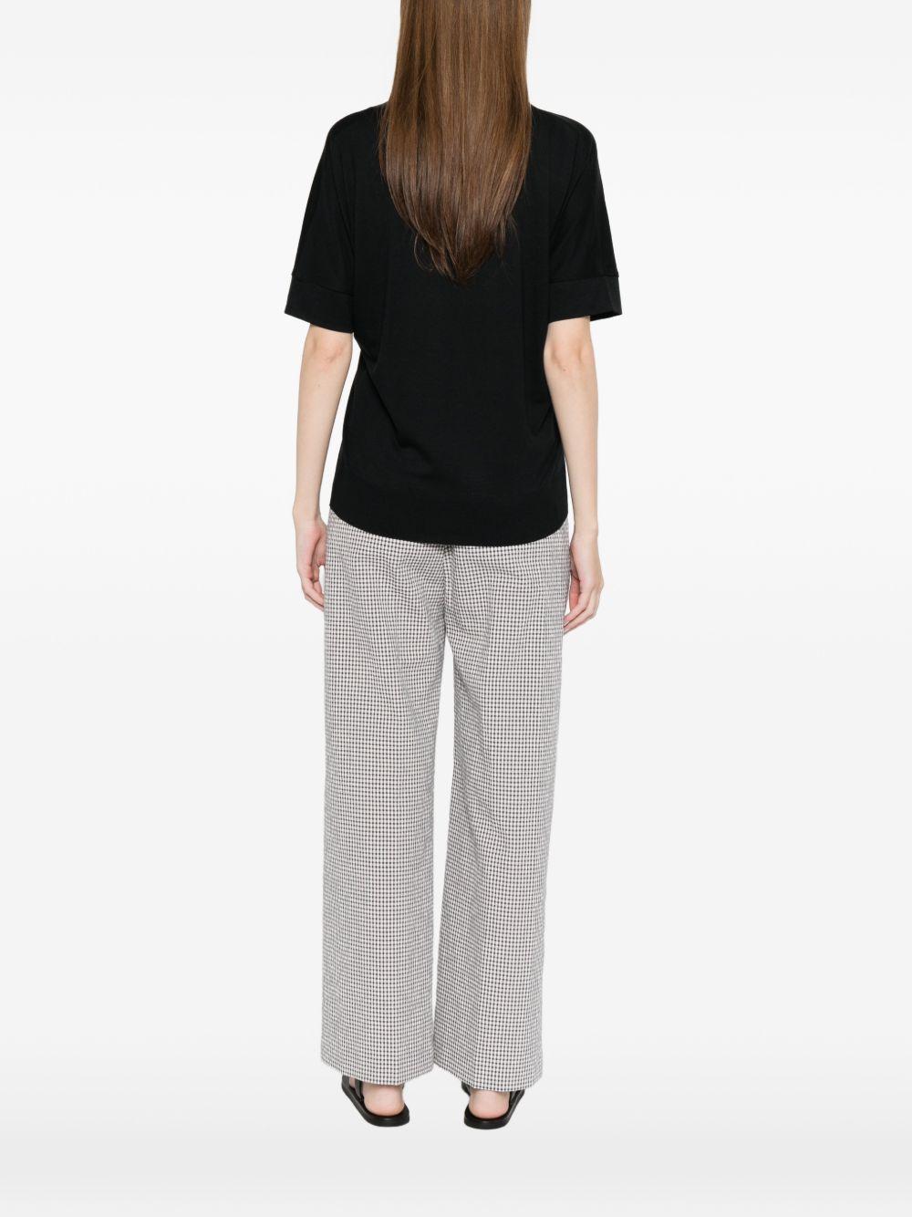 Polo in Glam Knit Effect JPL00113D52056 9300 NERO HERNO 