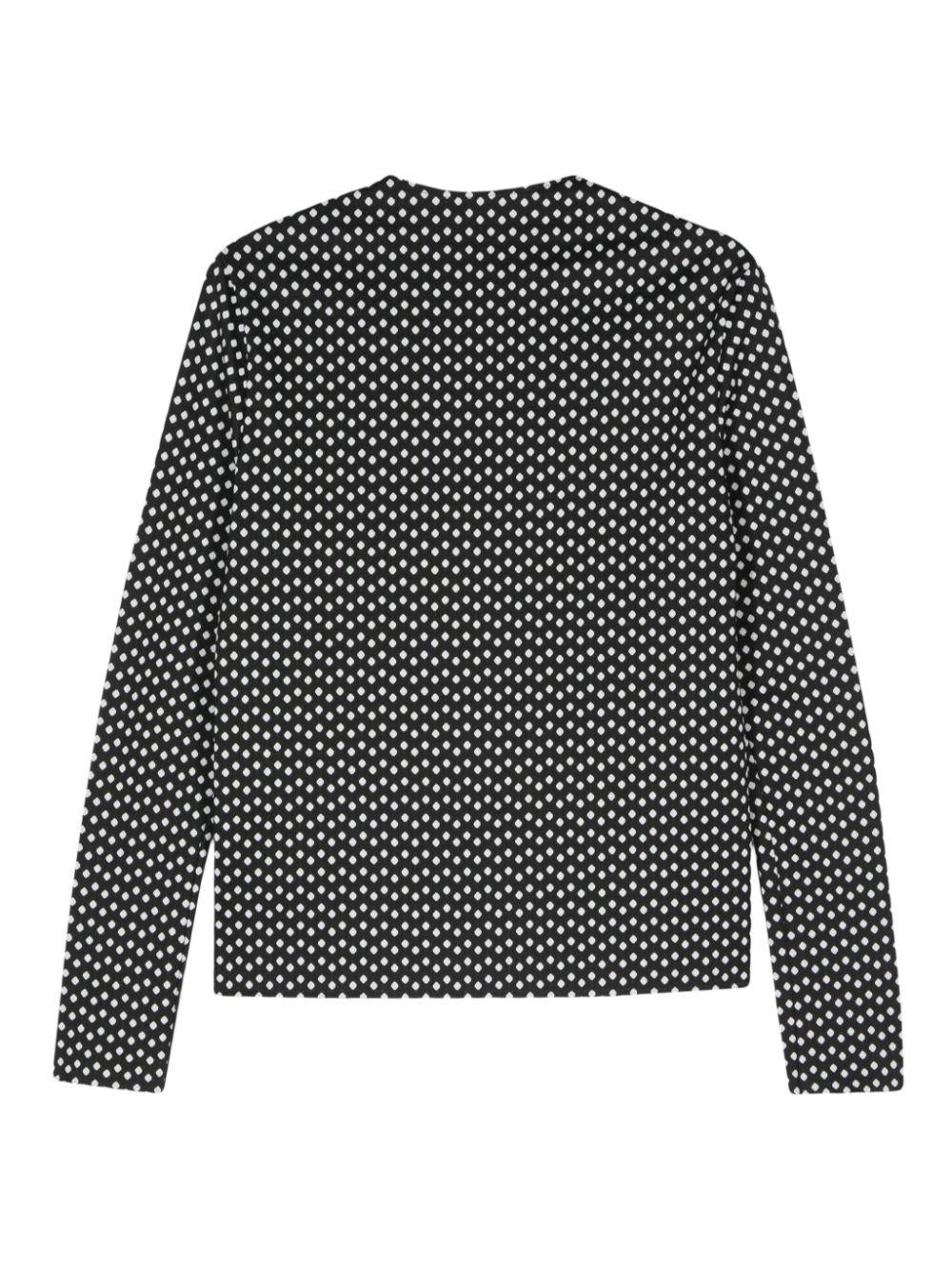  FW24N28 JERSEY BIANCO E NERO SAPIO 