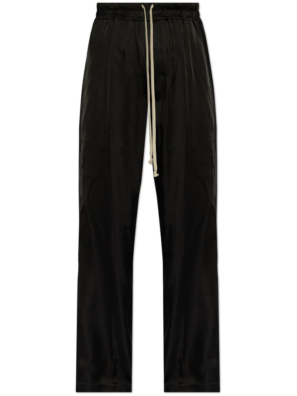 Drawstring trousers RP01E7325SCH 09 BLACK RICK OWENS 