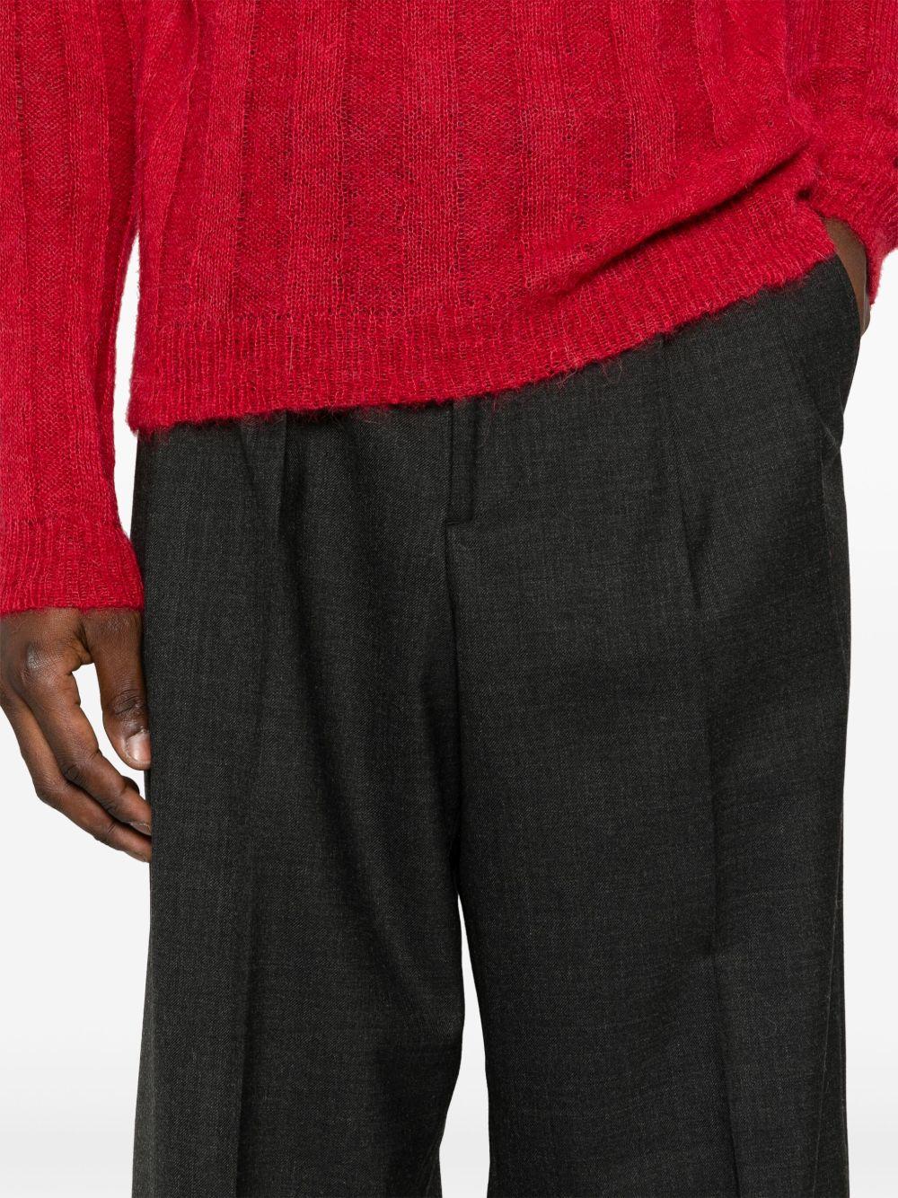 Wide Pleated Trouser - Antracite 41602 820 ANTRACITE SUNFLOWER 