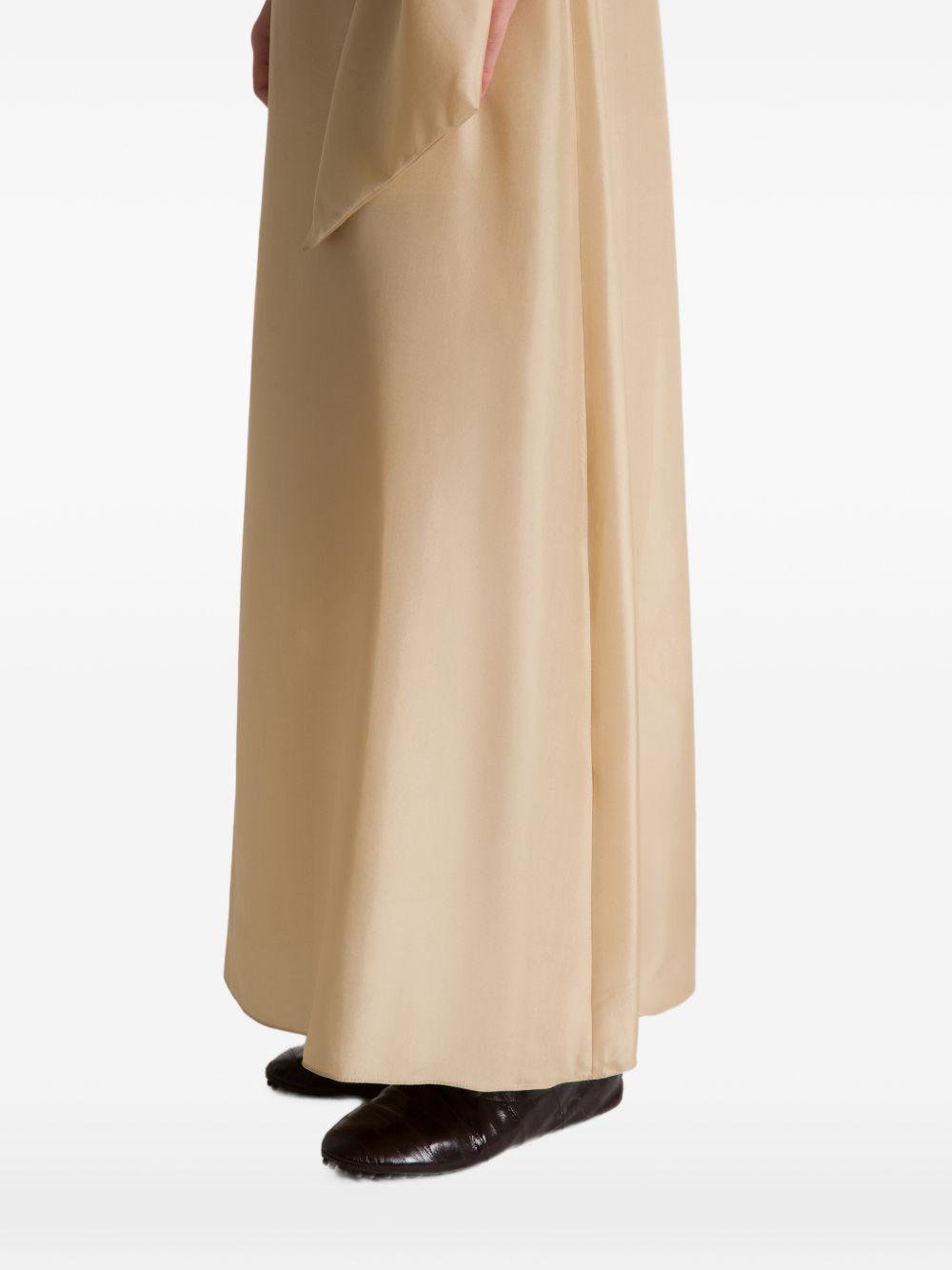 Gonna Lunga in Seta A01120116 0081 BEIGE ALBERTA FERRETTI 