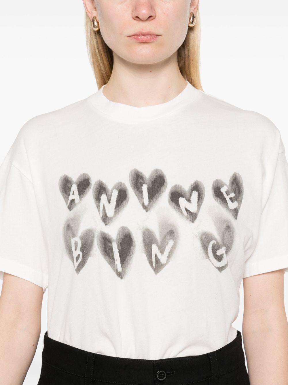 Cade Tee Hearts - Ivory A0810465 IVY1 IVORY ANINE BING 