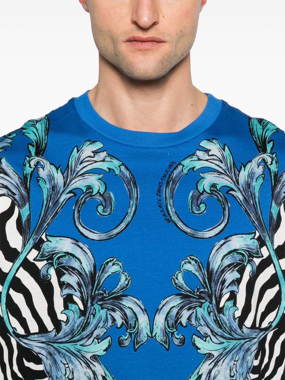  78GAH6XAJS464 288 COBALT VERSACE JEANS COUTURE 