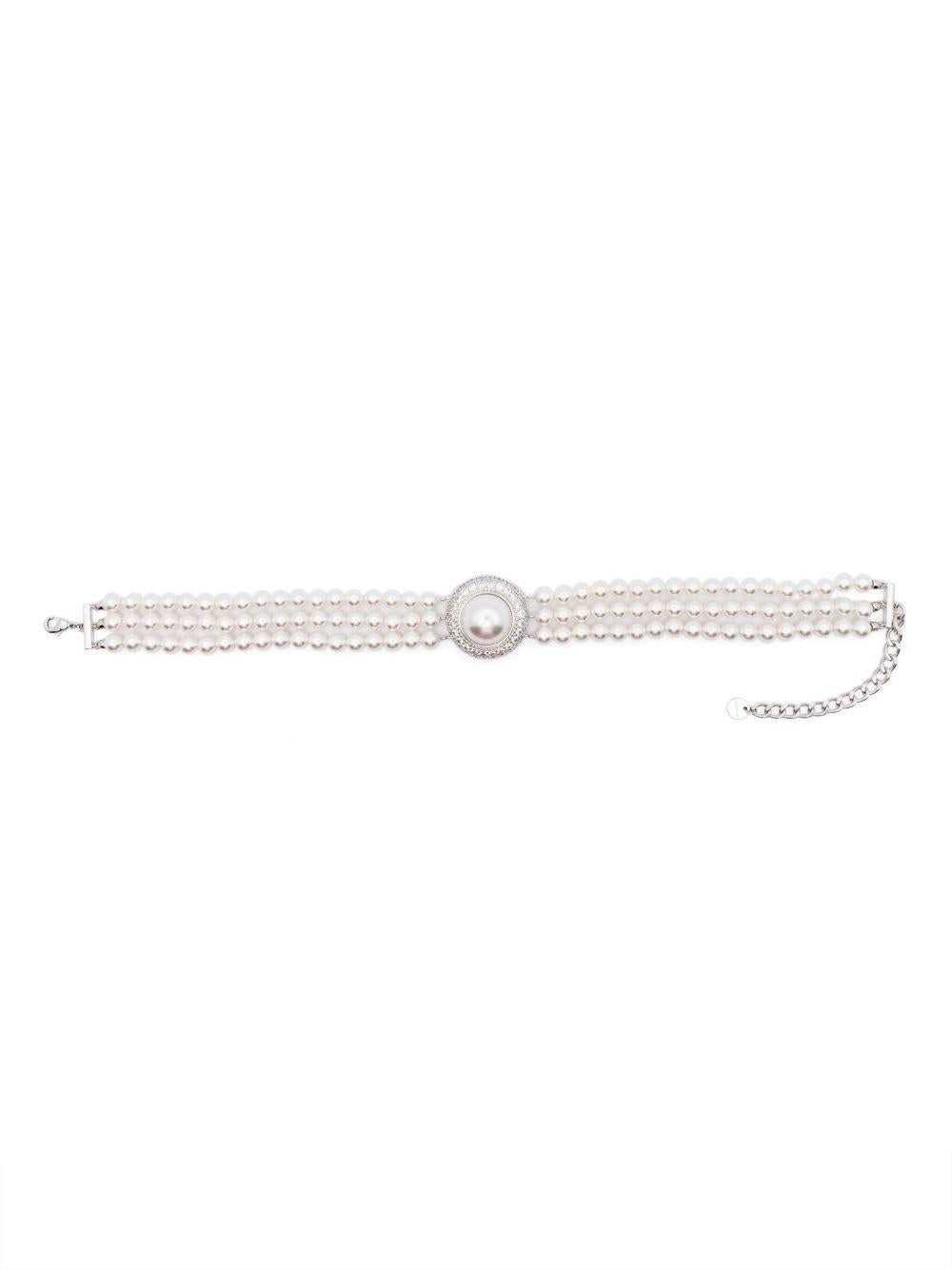 Small Crystal Pearl Choker PF25609NP PEARL SELF-PORTRAIT 