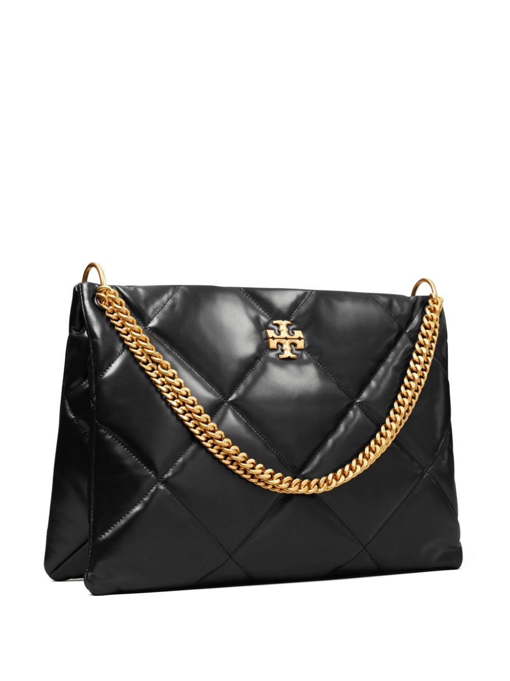 Borsa a spalla Kira trapuntata a motivo diamante 155235 001 BLACK TORY BURCH 