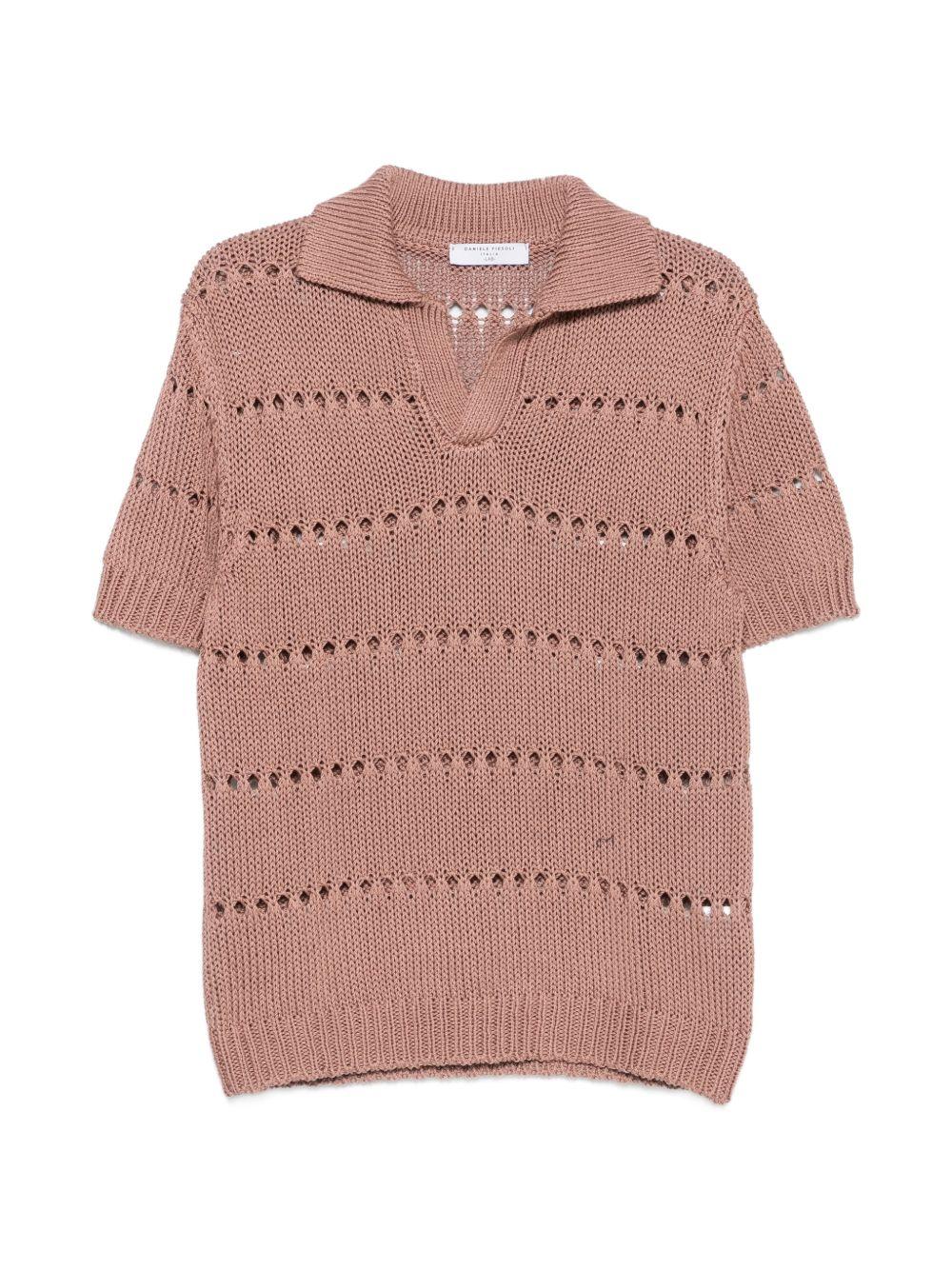 Pullover traforato DF4071 35 DESERT DANIELE FIESOLI 