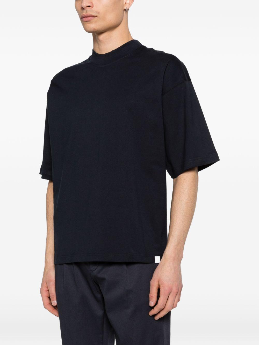 Black Jersey T-Shirt F0414095 6685 PAOLO PECORA 