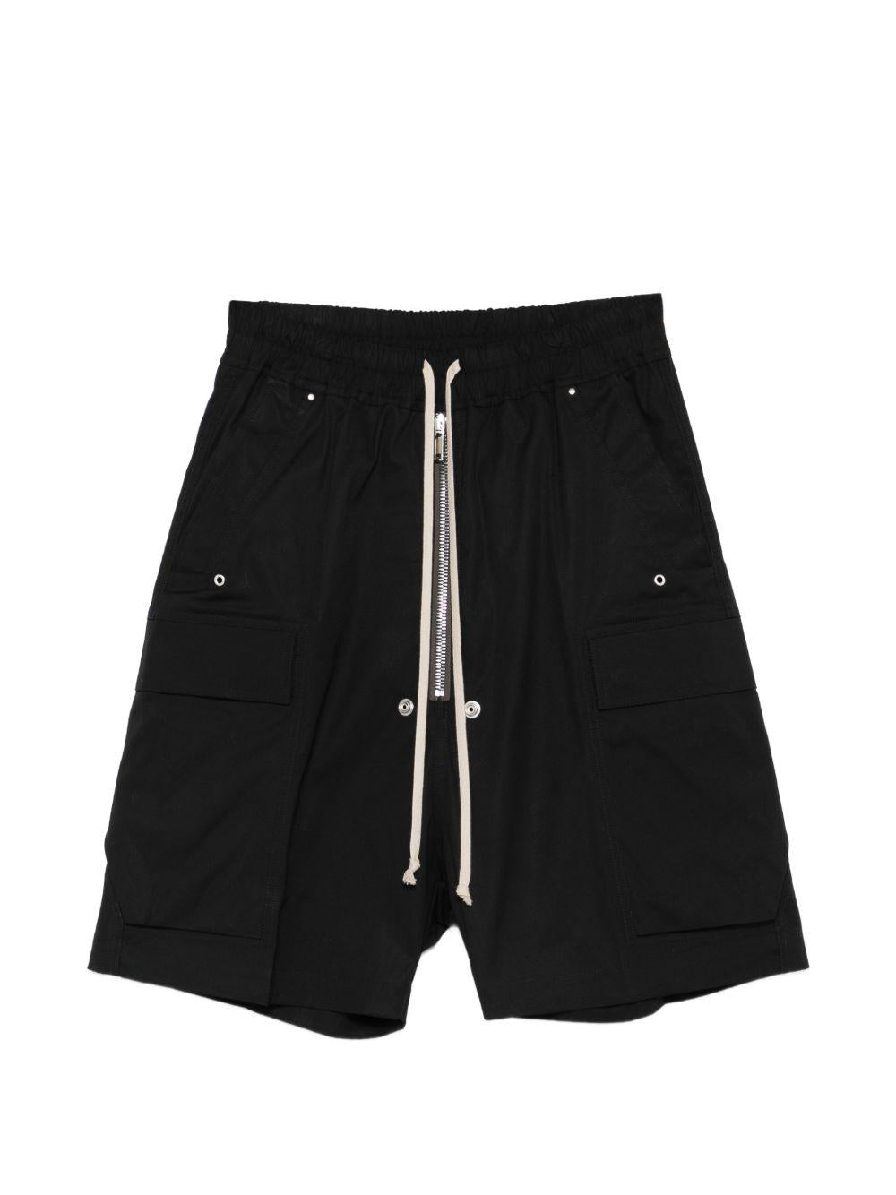 Cargobela Shorts RU01F2360TE 09 BLACK RICK OWENS 