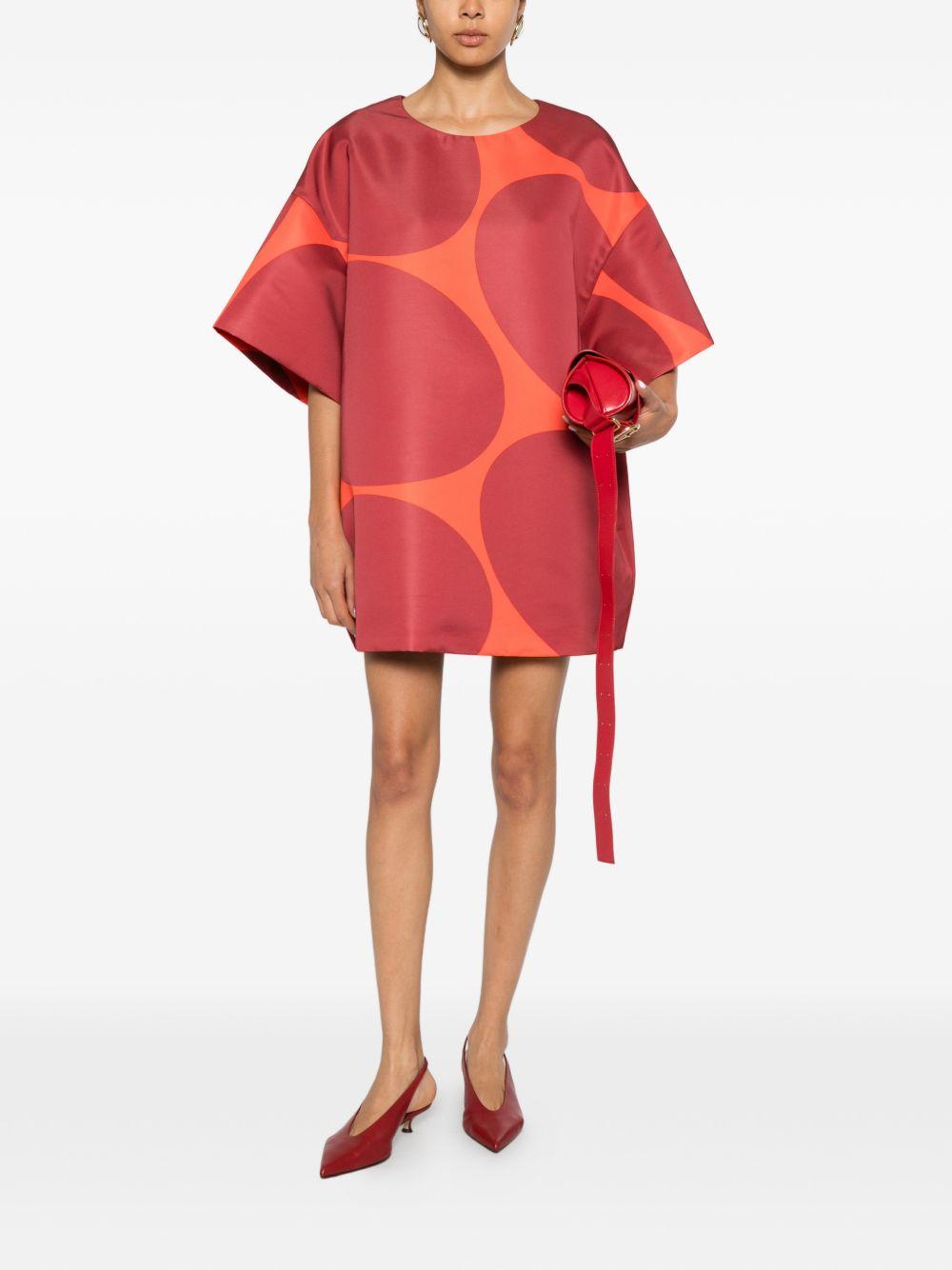 Oversized Mini Dress DEKKORA3099 353 ORANGE DRIES VAN NOTEN 