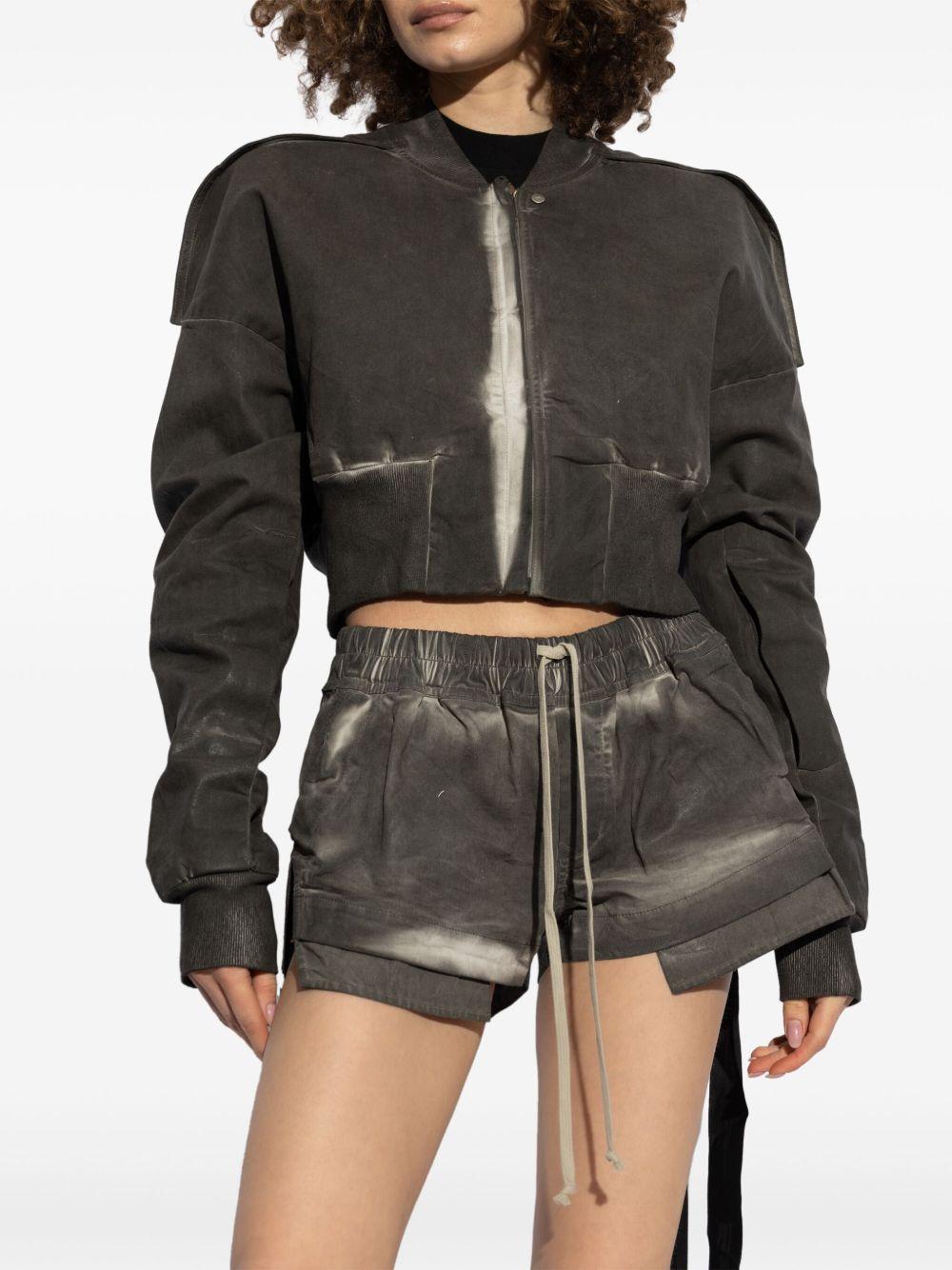 Flight JKT Cropped Jacket DS01E3719SCF 78 DARKDUST RICK OWENS DRKSHDW 