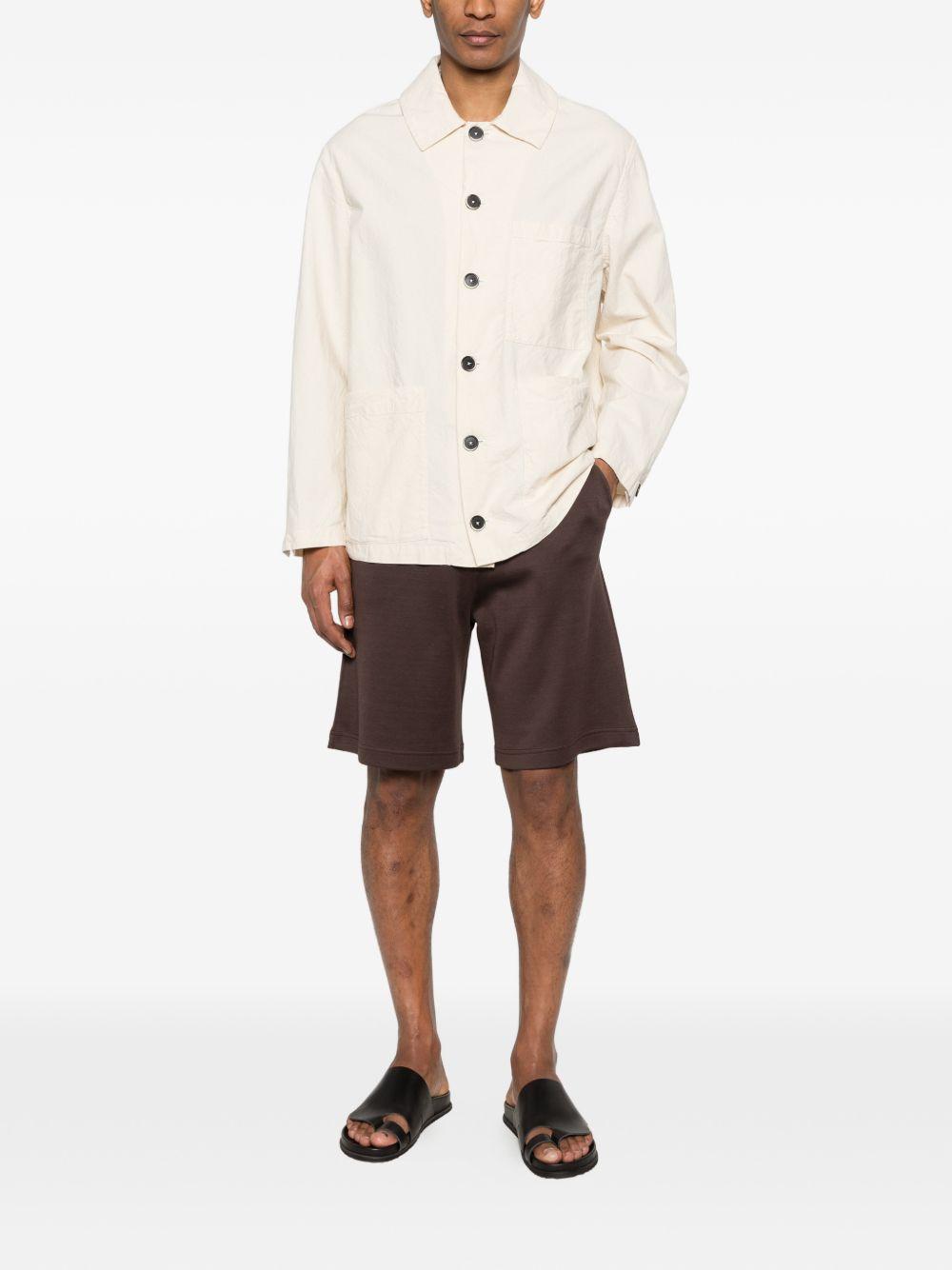 Shorts in Jersey Knit Effect PT000174U52059 8800 MARRONE SCURO HERNO 