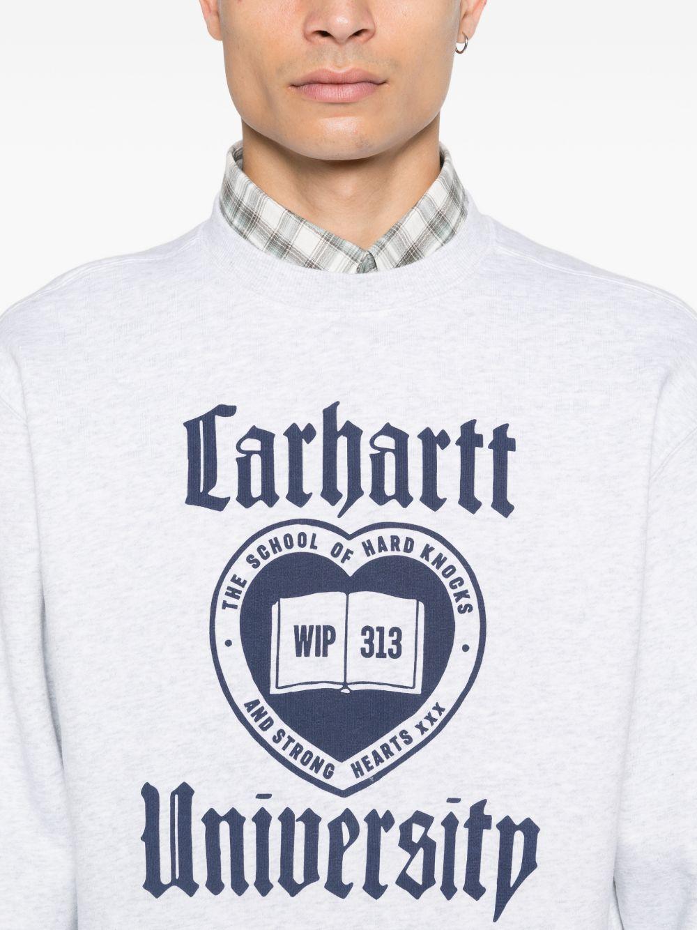 Schooling Sweatshirt I035642 482XX ASH HEATHER CARHARTT WIP 