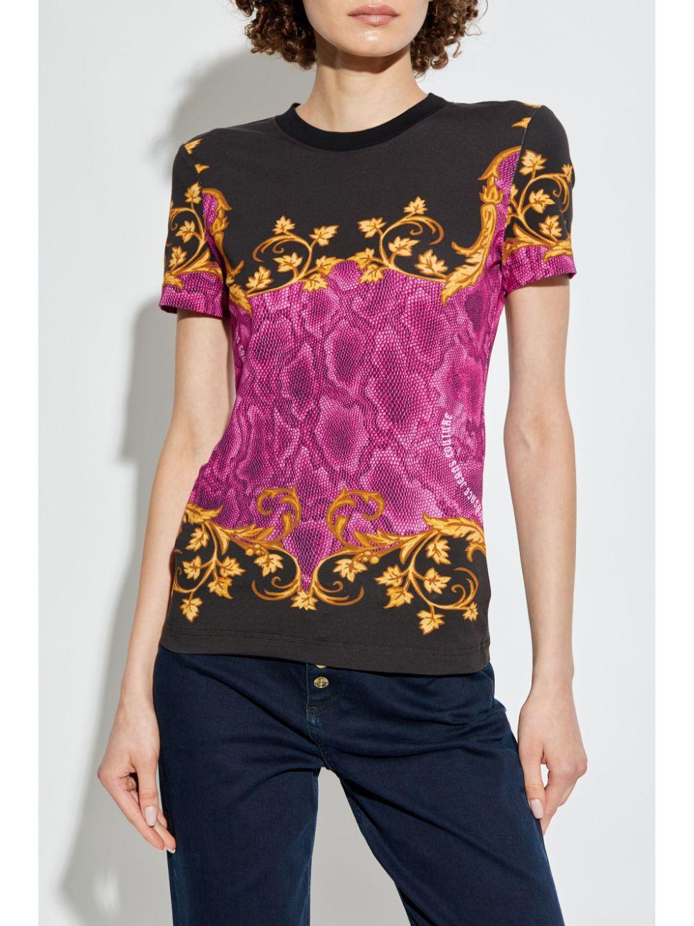  77HAH6P8JS425 R09 GOLD RASPBERRY VERSACE JEANS COUTURE 