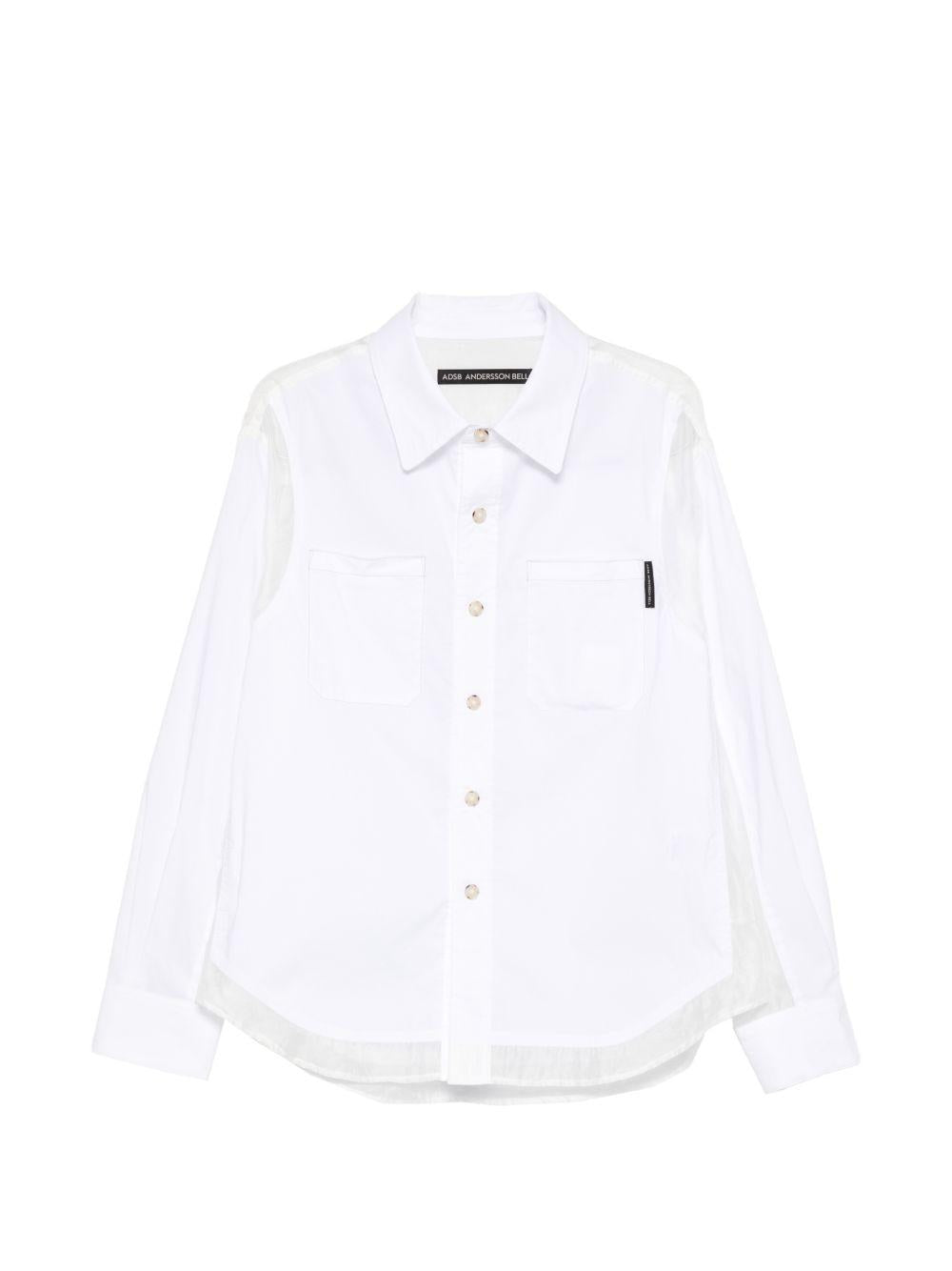 Aprol Organza Panel Shirt ATB1443M WHITE ANDERSSON BELL 