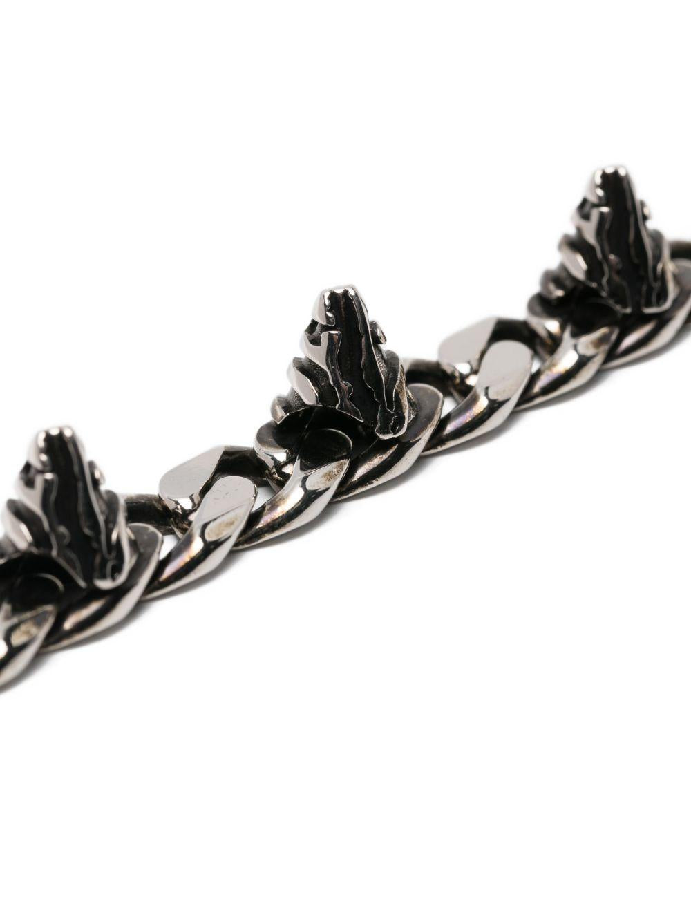 Chain Necklace Studs CRFBJX04 SILVER LEONARDOVALENTINI 