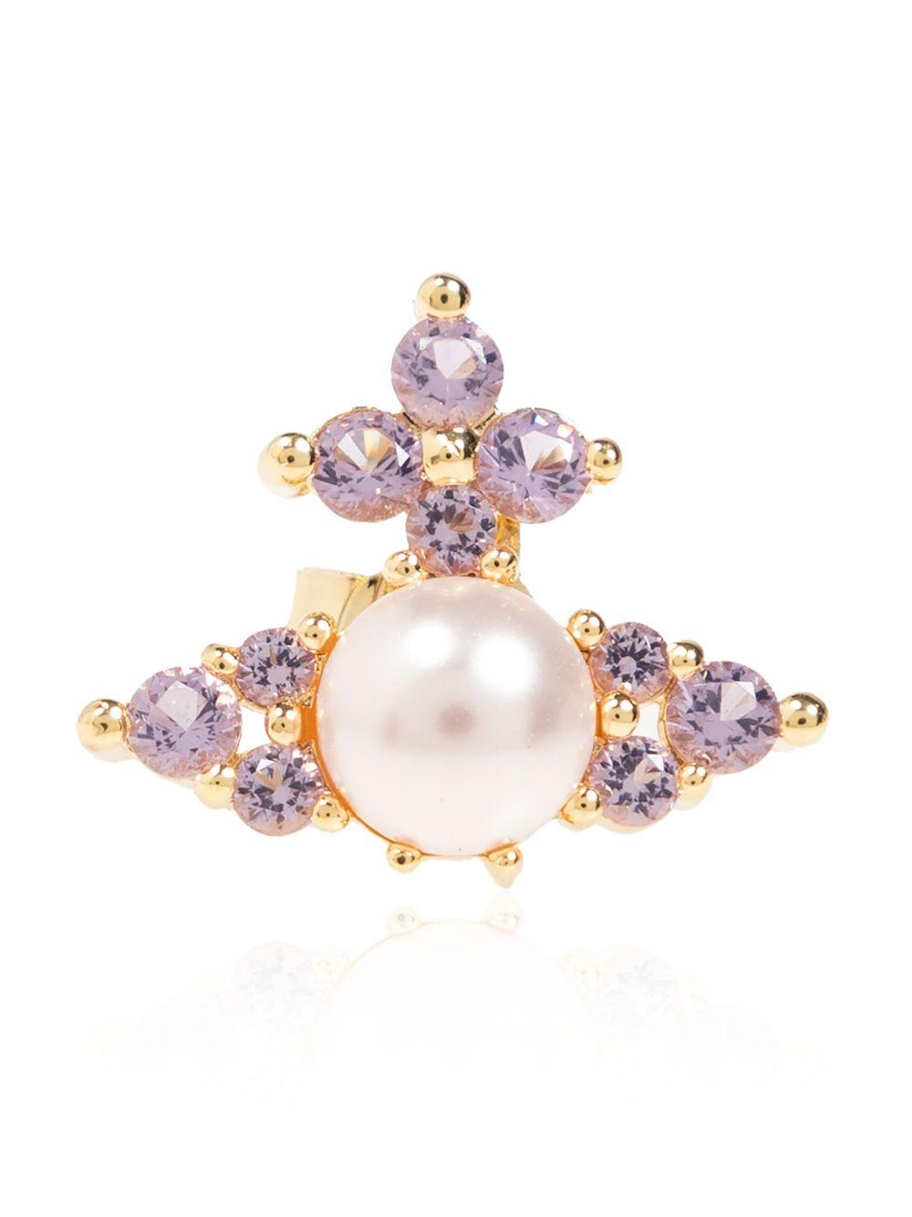  6201034Y02R791 GOLD LIGHT PURPLE CRYSTAL VIVIENNE WESTWOOD 