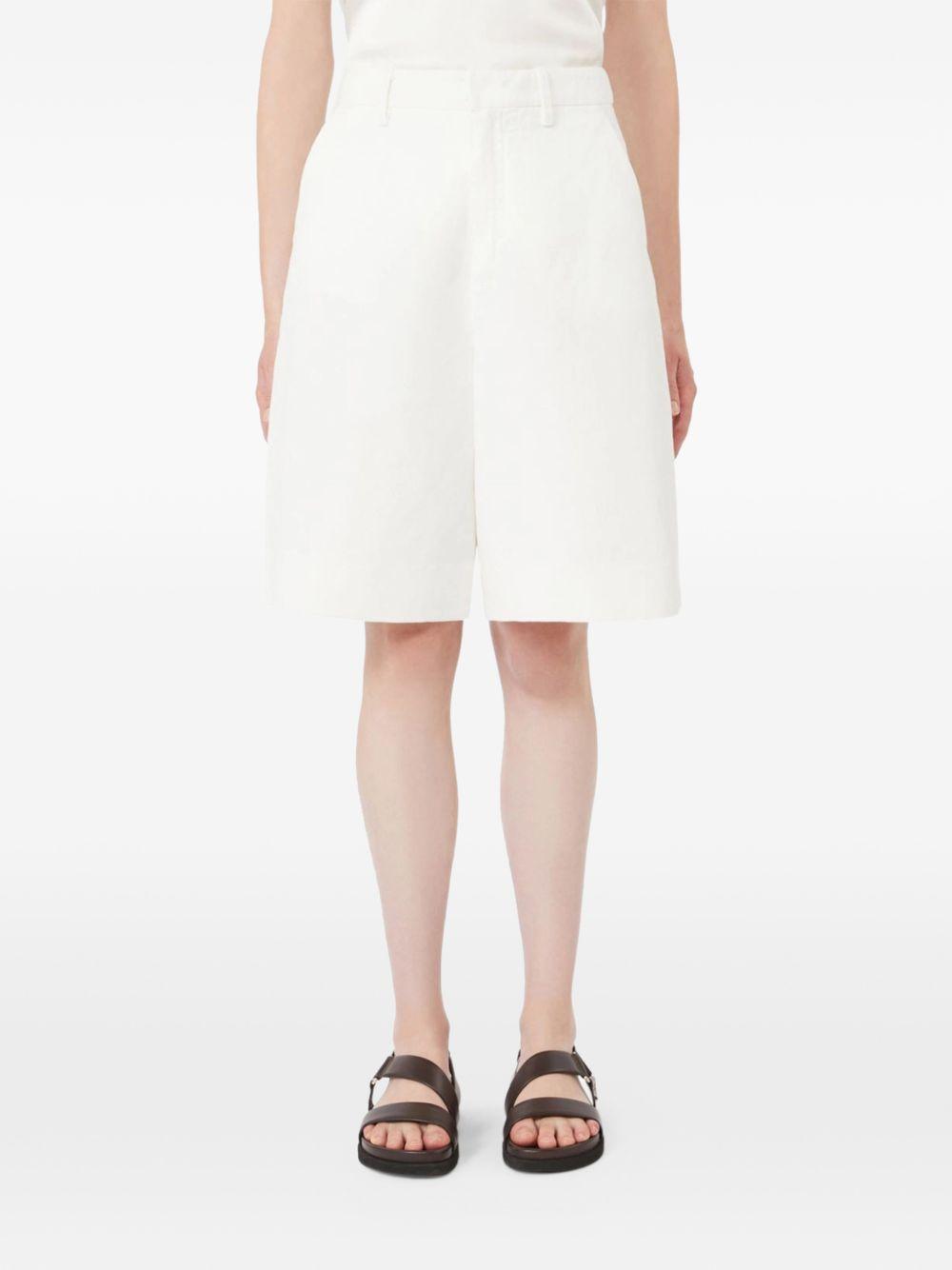 Shorts In Drill Di Cotone SMMSOLE 001 BIANCO LINK S MAX MARA 