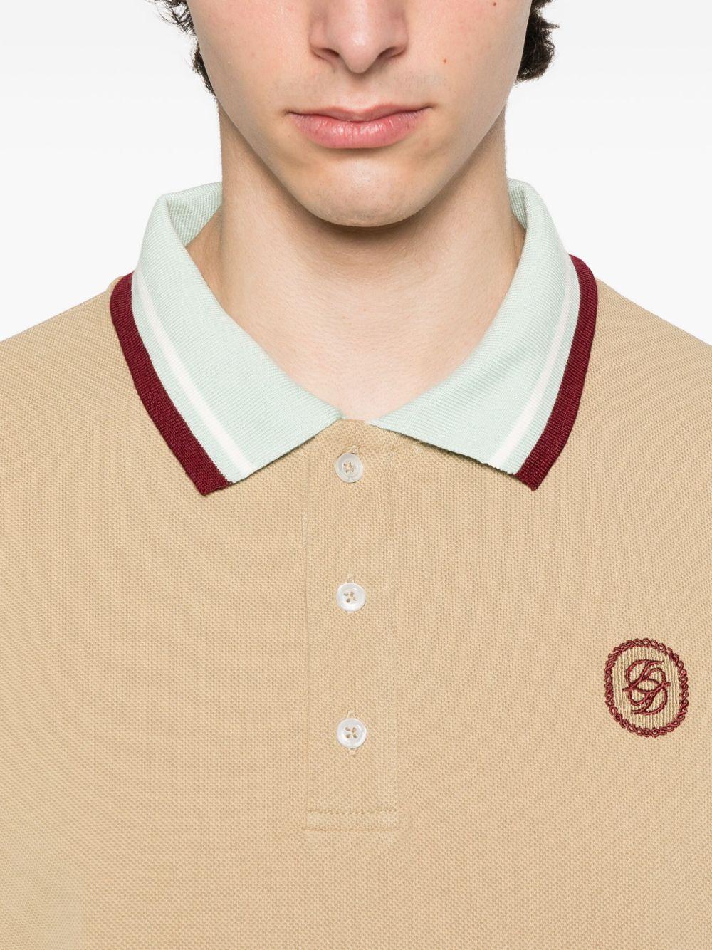 Le Polo D Miroir HPL138CO162 DARK BEIGE DROLE DE MONSIEUR 