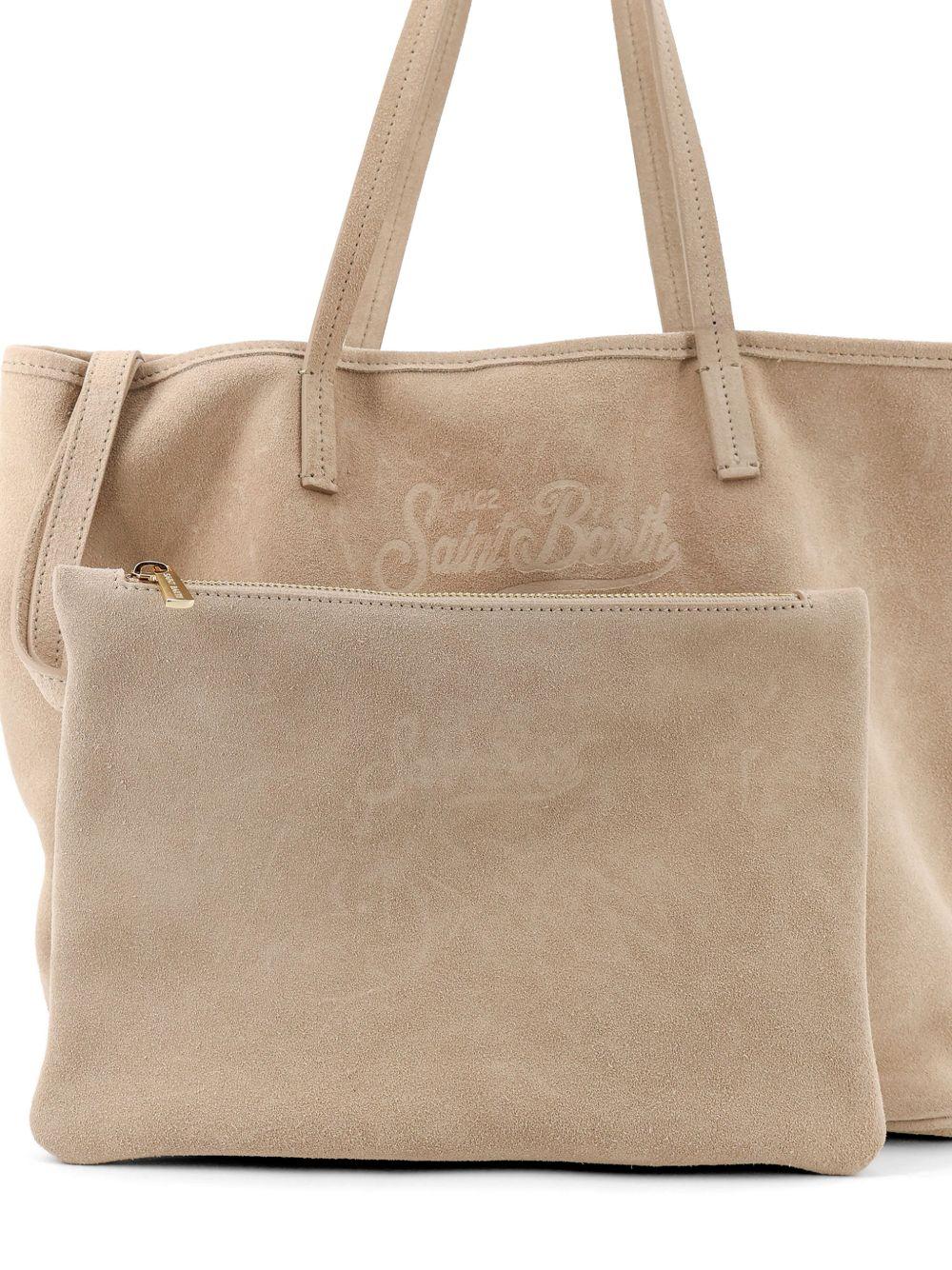 City bag shoulder bag in suede CB000300102 11 BEIGE MC2 SAINT BARTH 