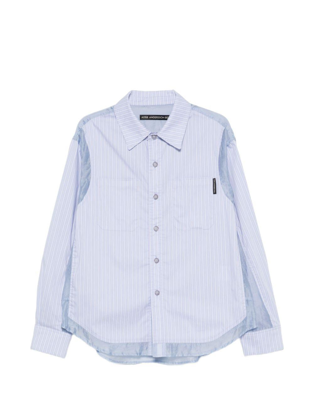 Aprol Organza Panel Shirt ATB1444M SKY BLUE ANDERSSON BELL 