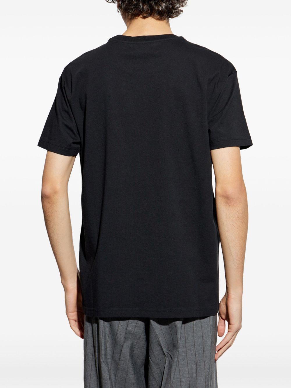 Orb-print T-shirt 3G010033J001M N401 BLACK VIVIENNE WESTWOOD 