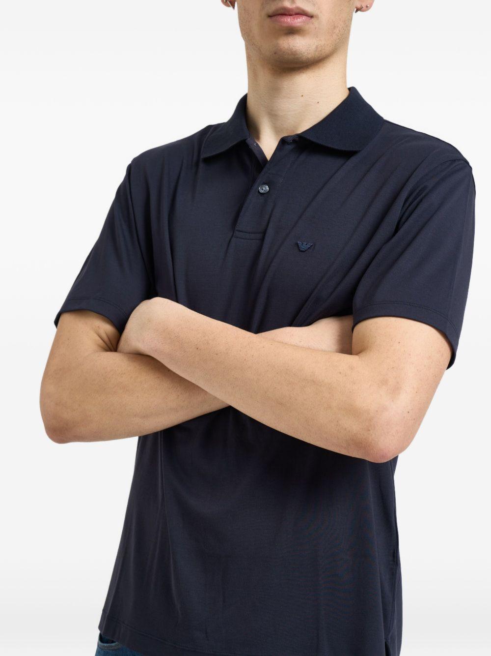 Polo in misto seta EM004526AF13721 UB118 EMPORIO ARMANI 
